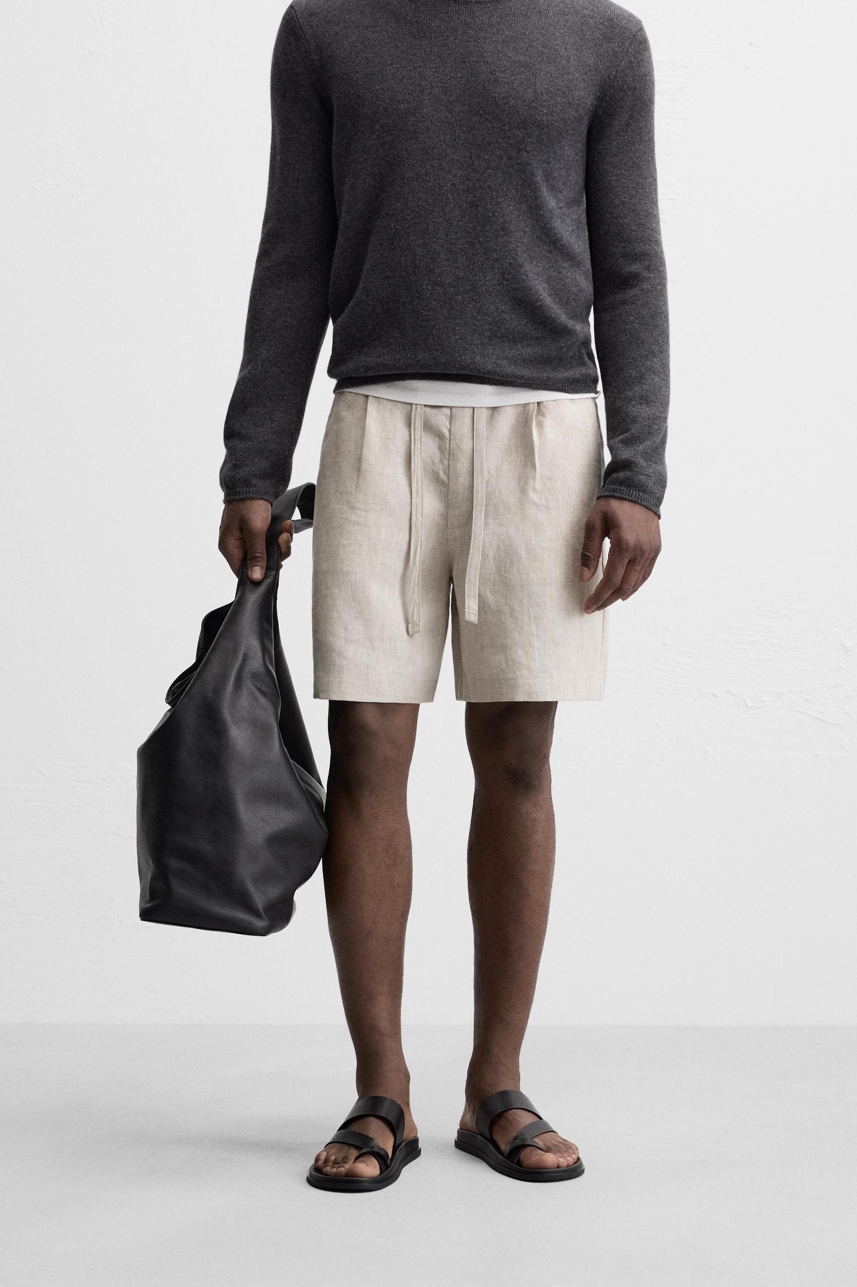 100% LINEN SHORTS Product Image