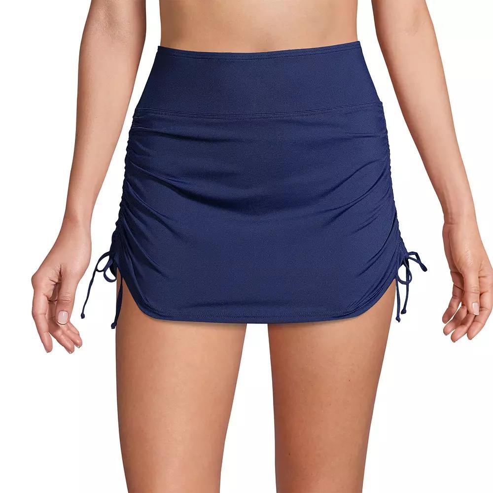 Women's Lands' End Tummy Control UPF 50 Ruched-Side Swim Skirt,  Product Image