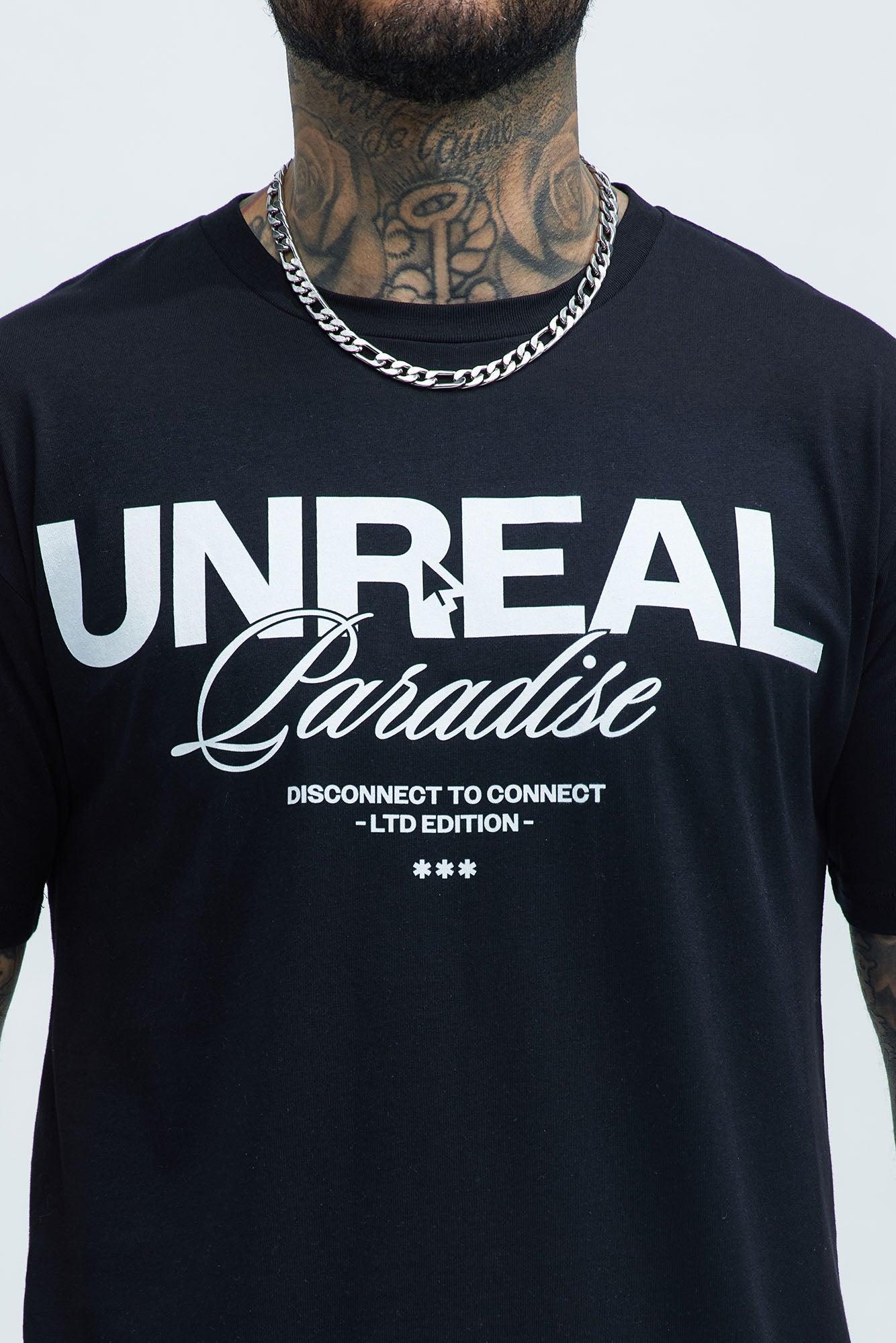 Unreal Paradise Short Sleeve Tee - Black Product Image