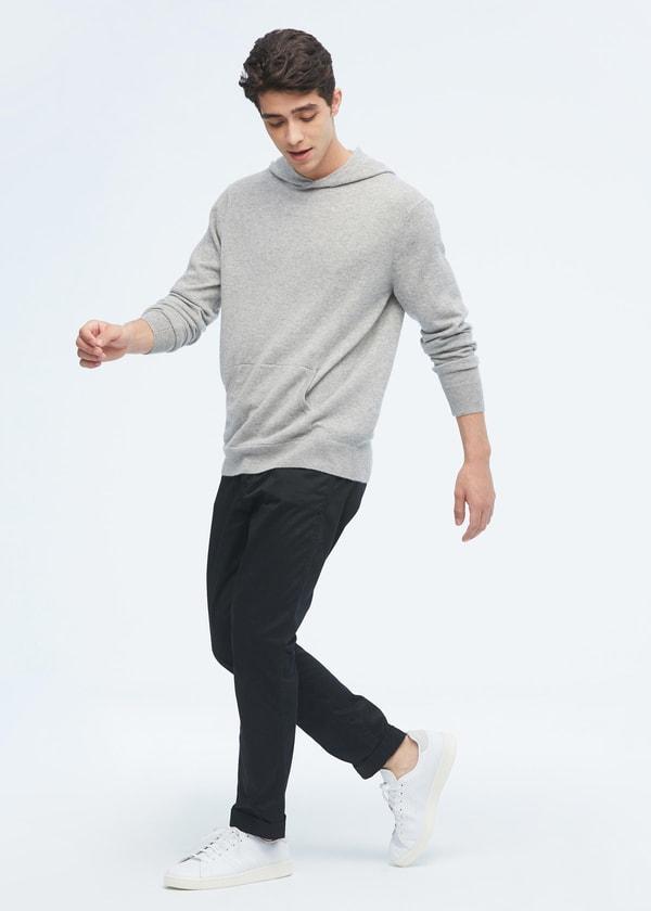 Cashmere Pullover Hoodie For Men Product Image