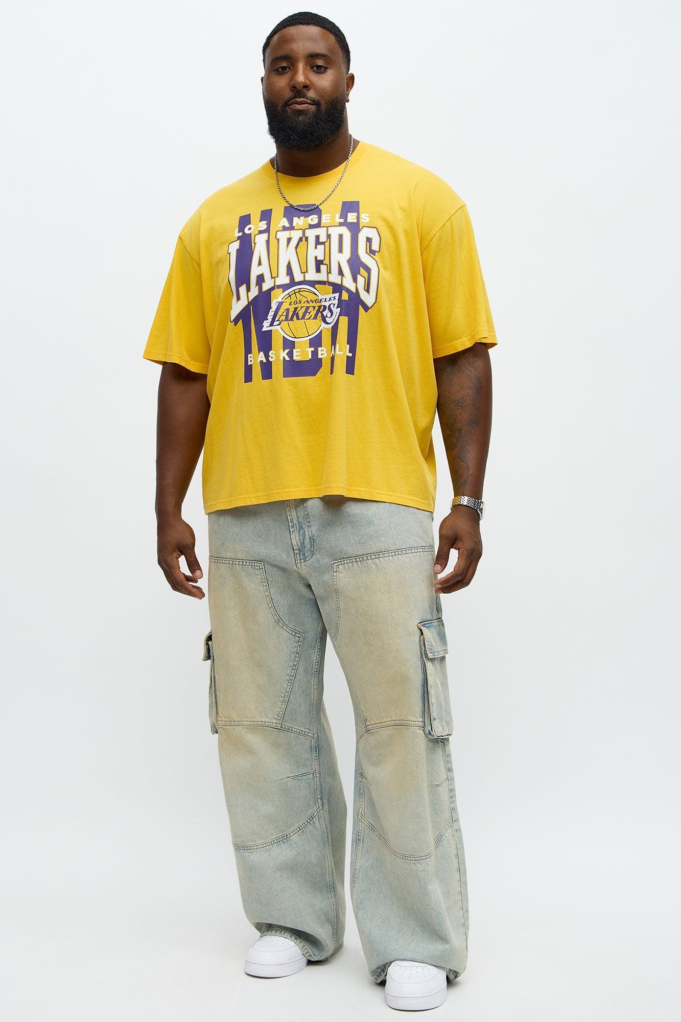 Lakers Oversized Short Sleeve Tee - Yellow Product Image