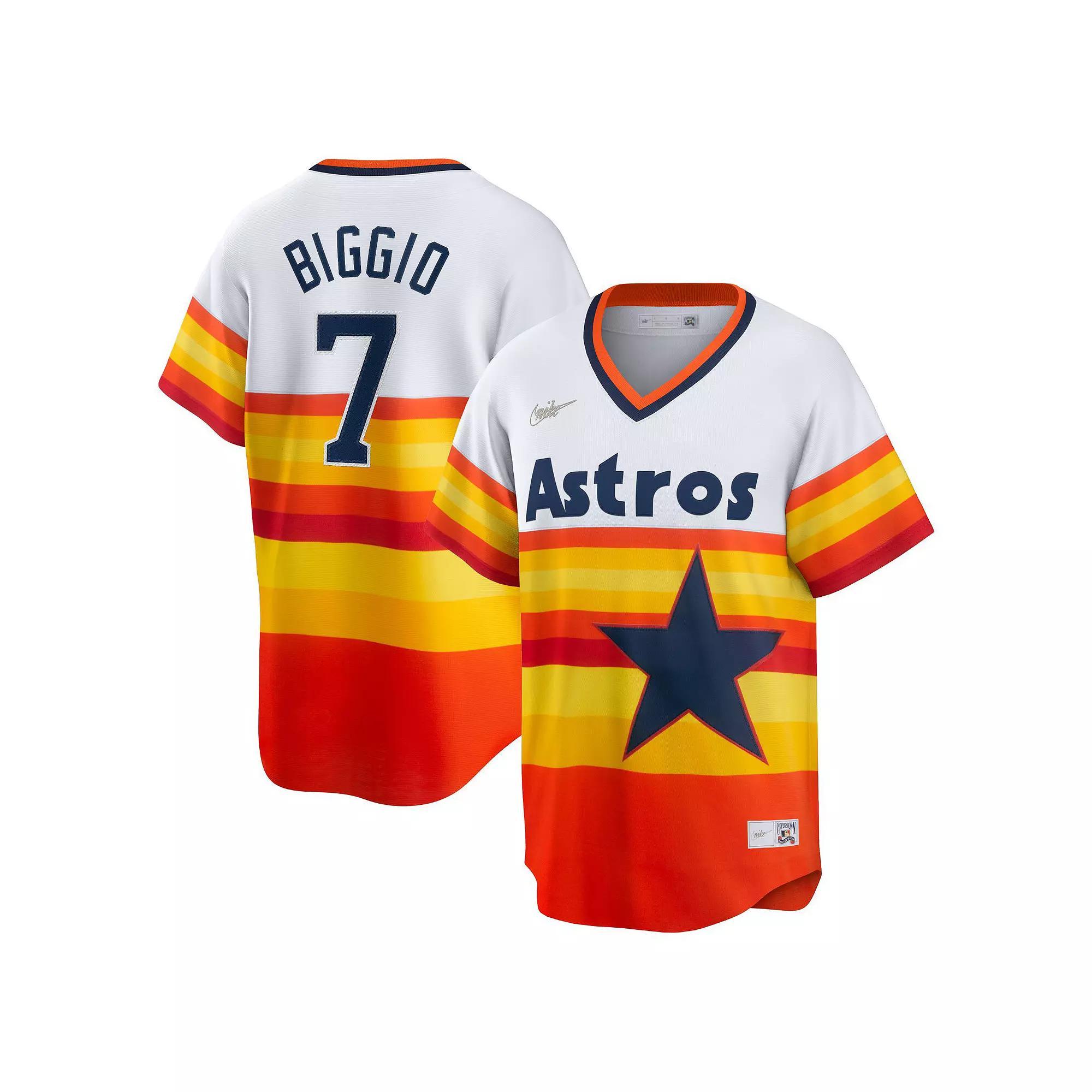 Men's Nike Craig Biggio White Houston Astros Home Cooperstown Collection Player Jersey,  Product Image