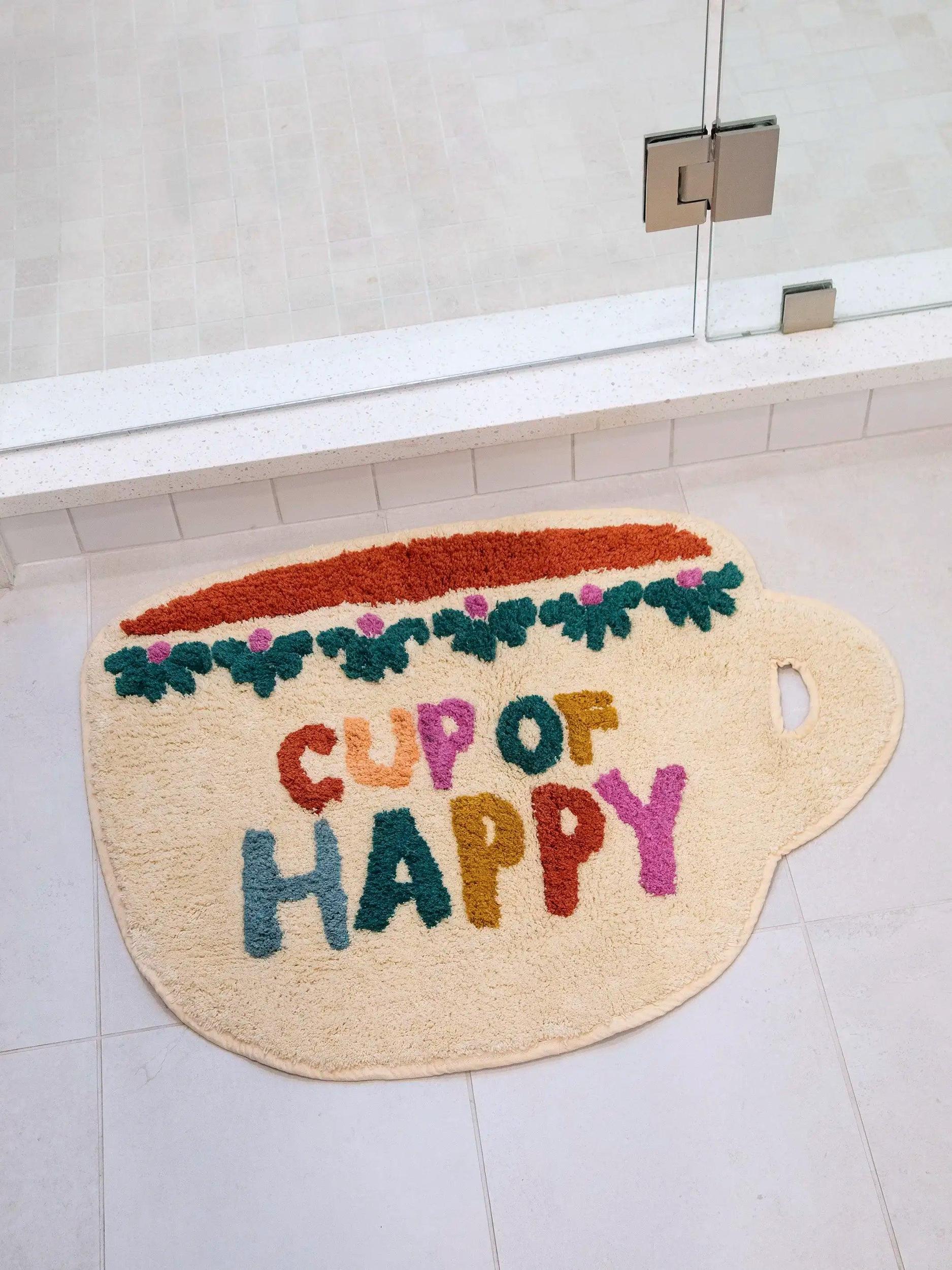 Tufted Cotton Bath Mat - Cup of Happy Product Image