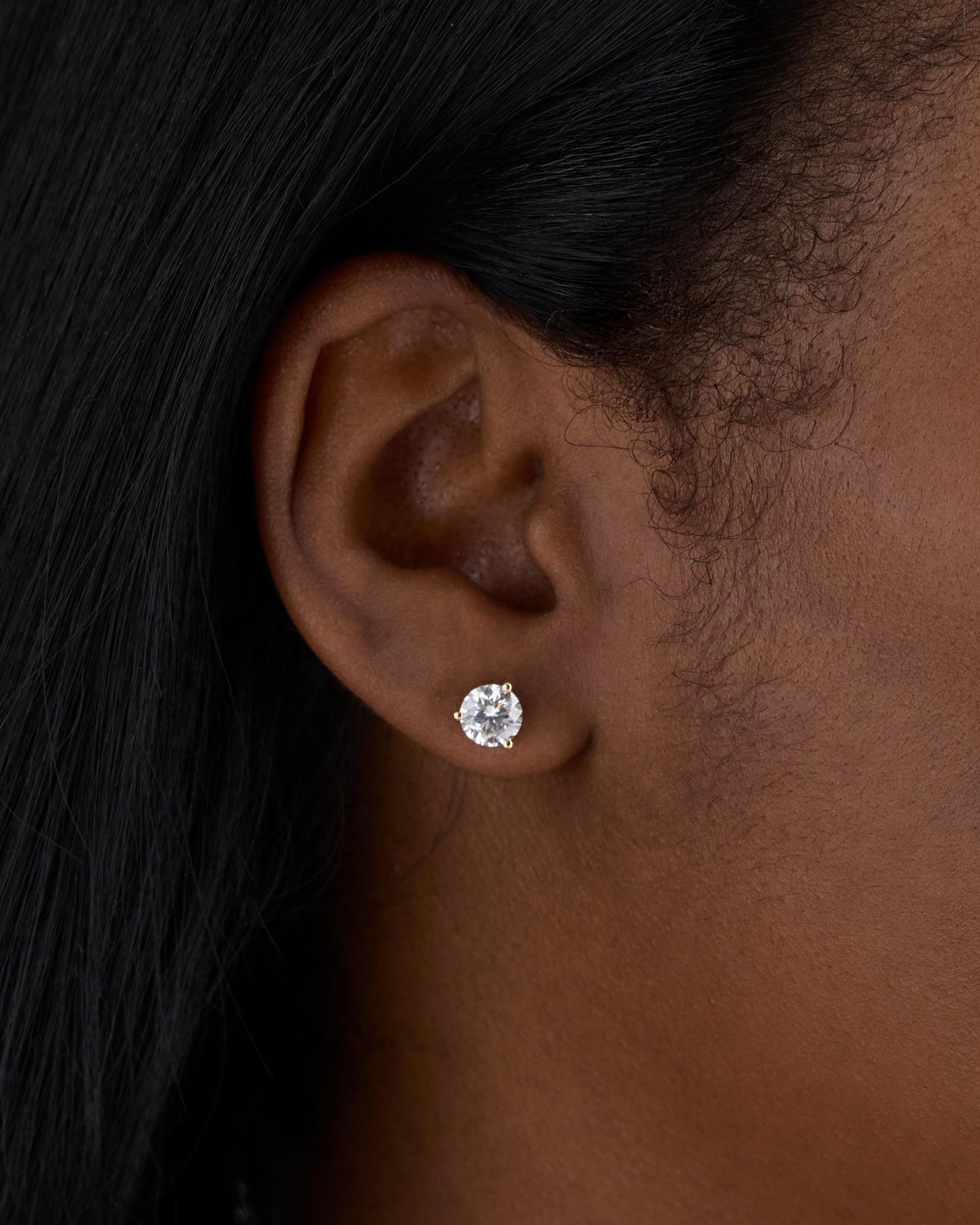 Quince | Women's 14K Gold Lab Grown Diamond Martini Studs Product Image