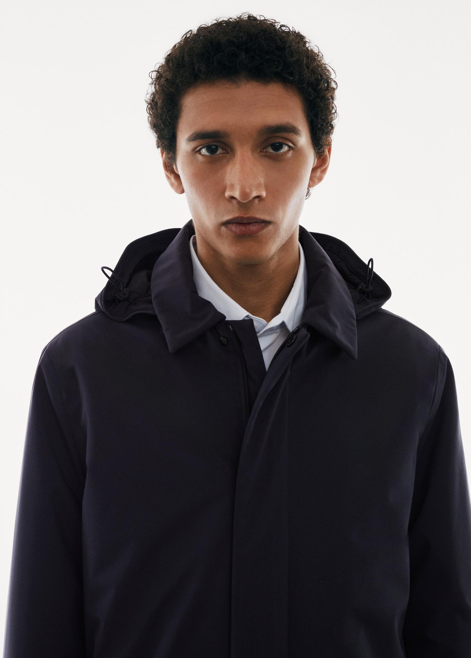 SOFEELATE® padded parka with hood - Men | MANGO USA Product Image