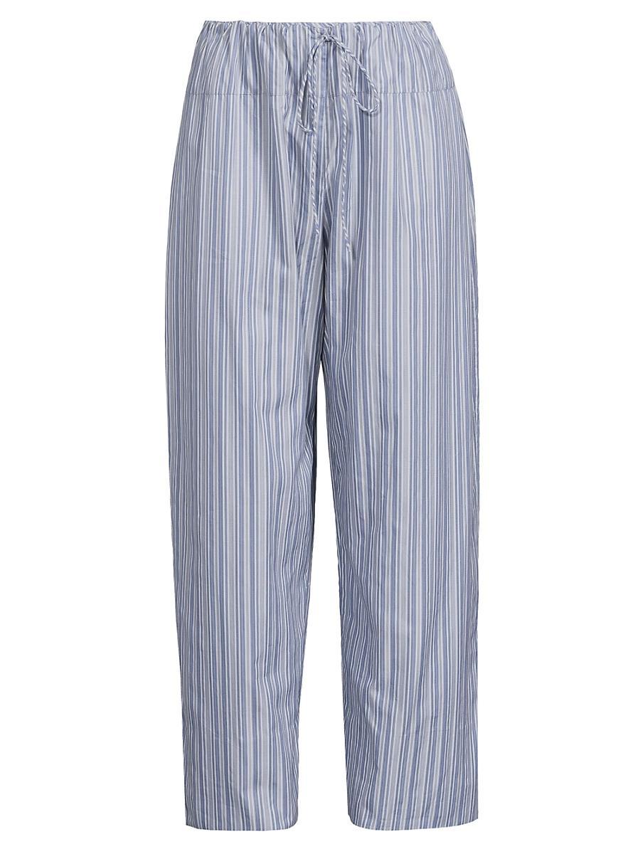 Womens Vieu Relaxed Striped Cotton Pants Product Image