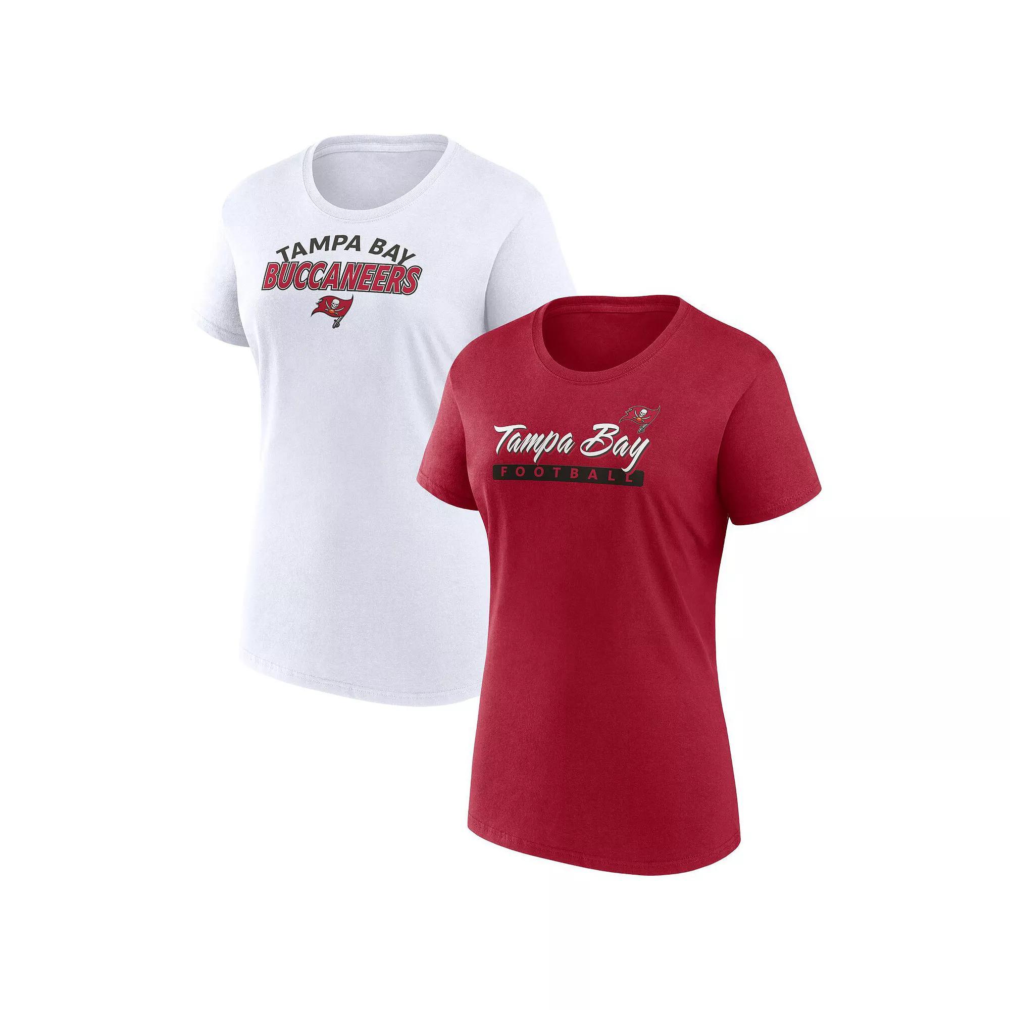 Women's Fanatics Branded Tampa Bay Buccaneers Risk T-Shirt Combo Pack, Size: 3XL, Red Product Image