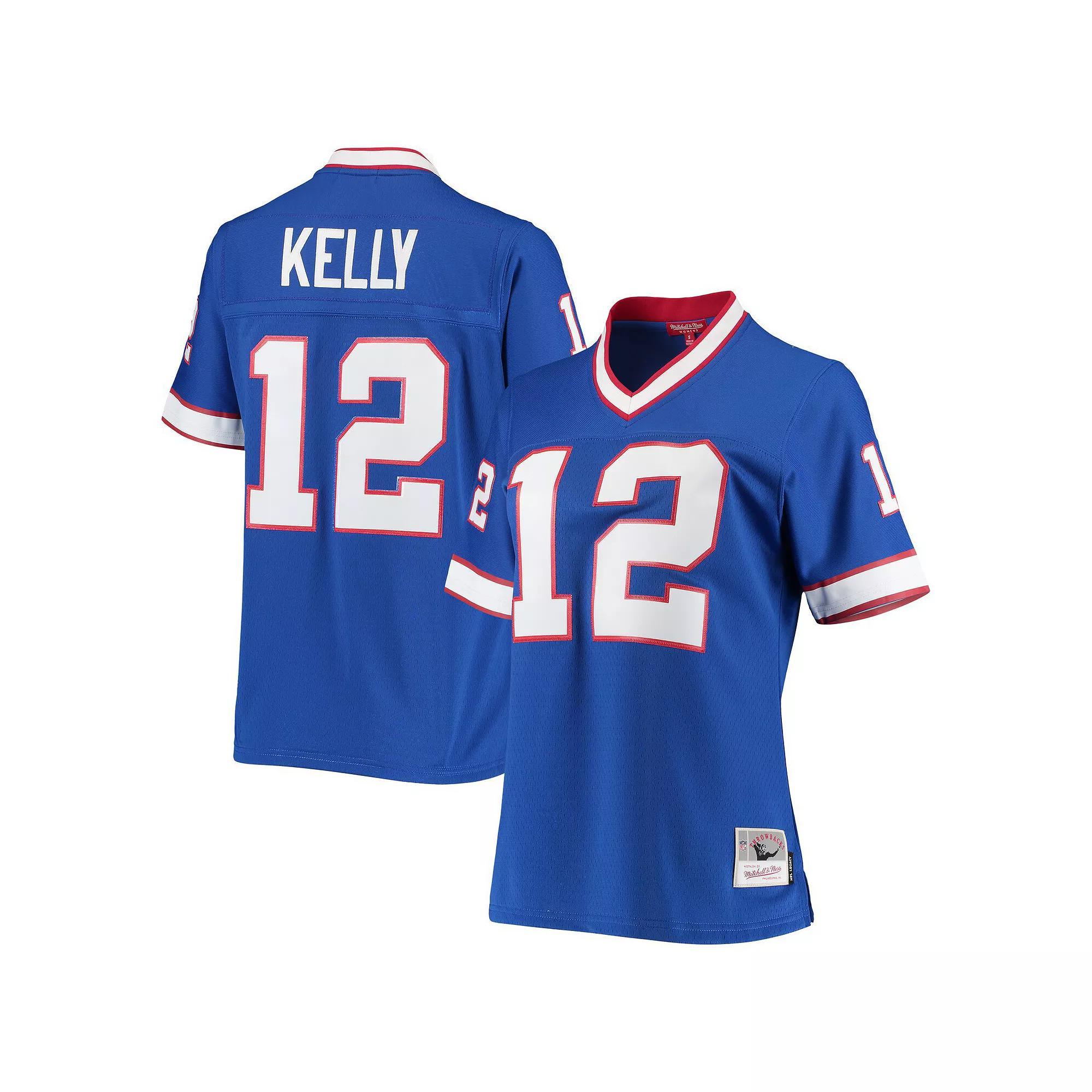 Women's Mitchell & Ness Jim Kelly Royal Buffalo Bills 1990 Legacy Replica Jersey,  Product Image