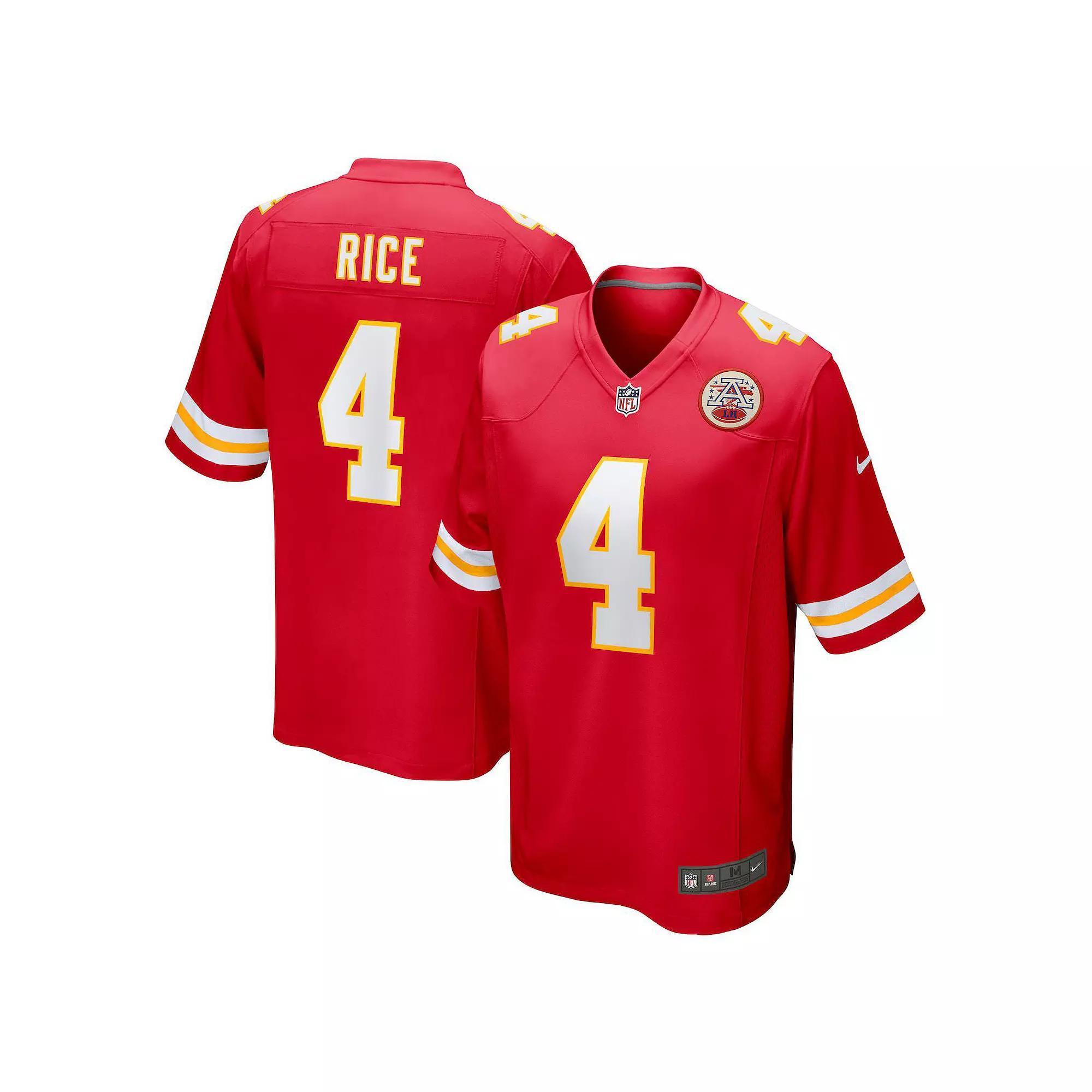 Men's Nike Rashee Rice Red Kansas City Chiefs Game Jersey, Size: XL Product Image