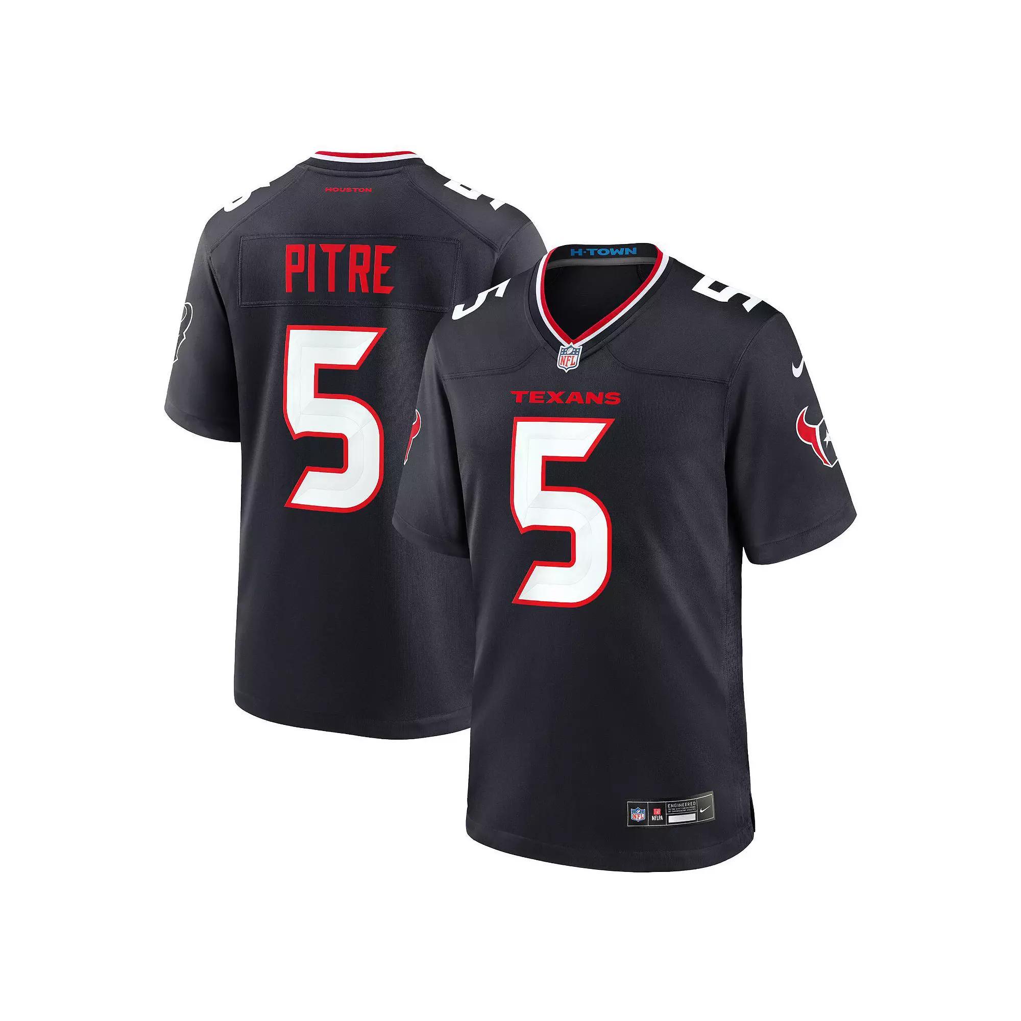 Men's Nike Jalen Pitre Navy Houston Texans Game Jersey,  Product Image