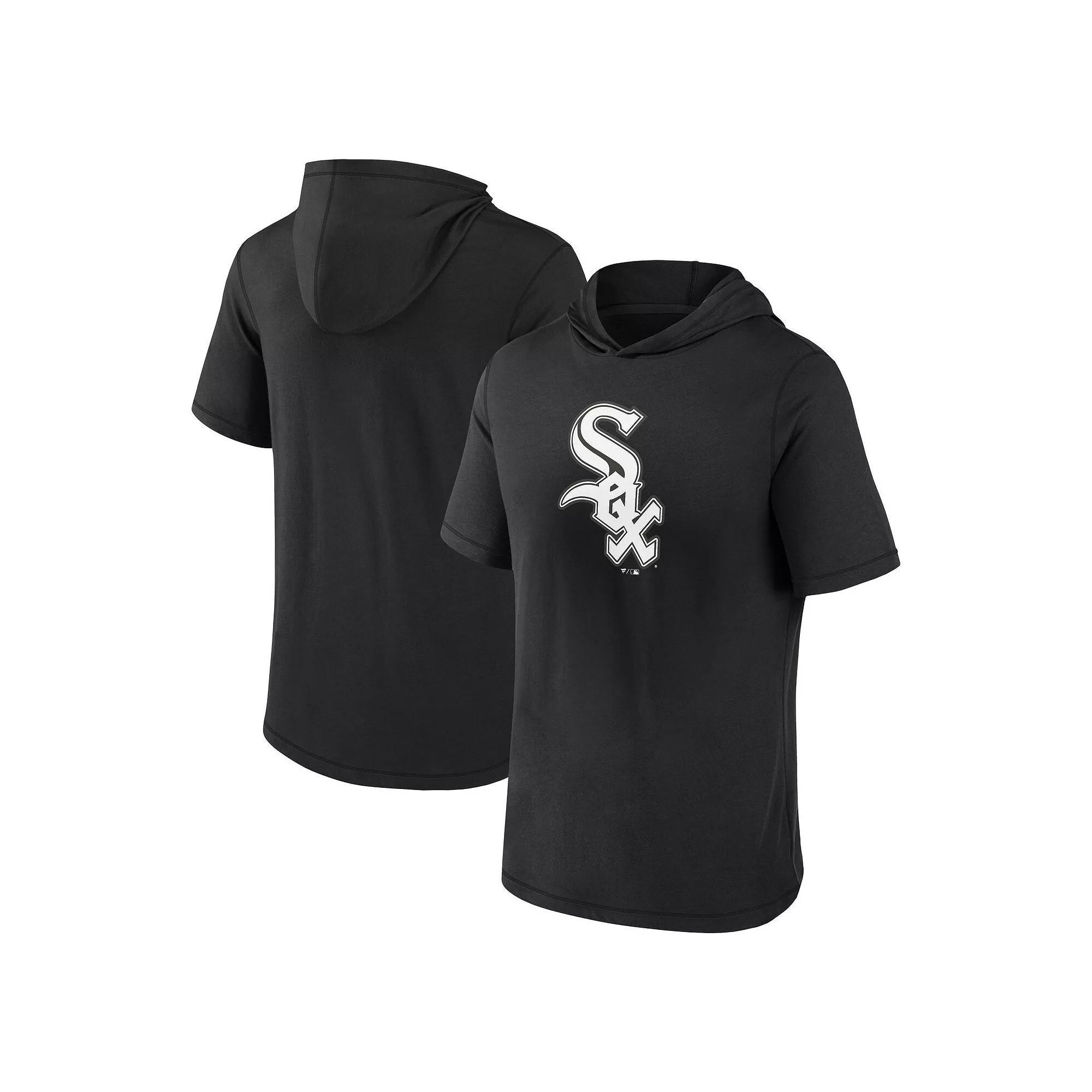 Men's Fanatics Branded Navy Boston Red Sox Short Sleeve Hoodie T-Shirt,  Product Image