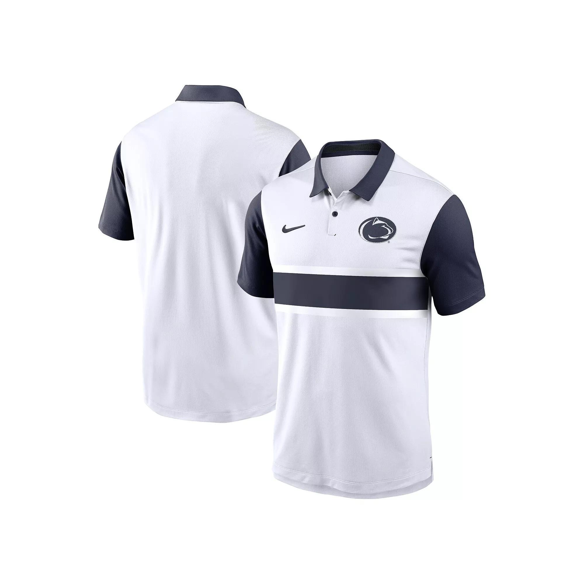 Men's Nike White Penn State Nittany Lions Primetime Campus Vapor Performance Polo,  Product Image