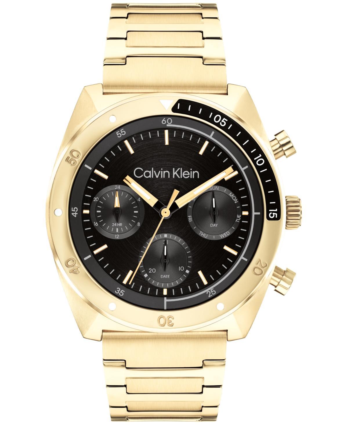 Calvin Klein Mens Multifunction Link Bracelet Watch - Black Product Image