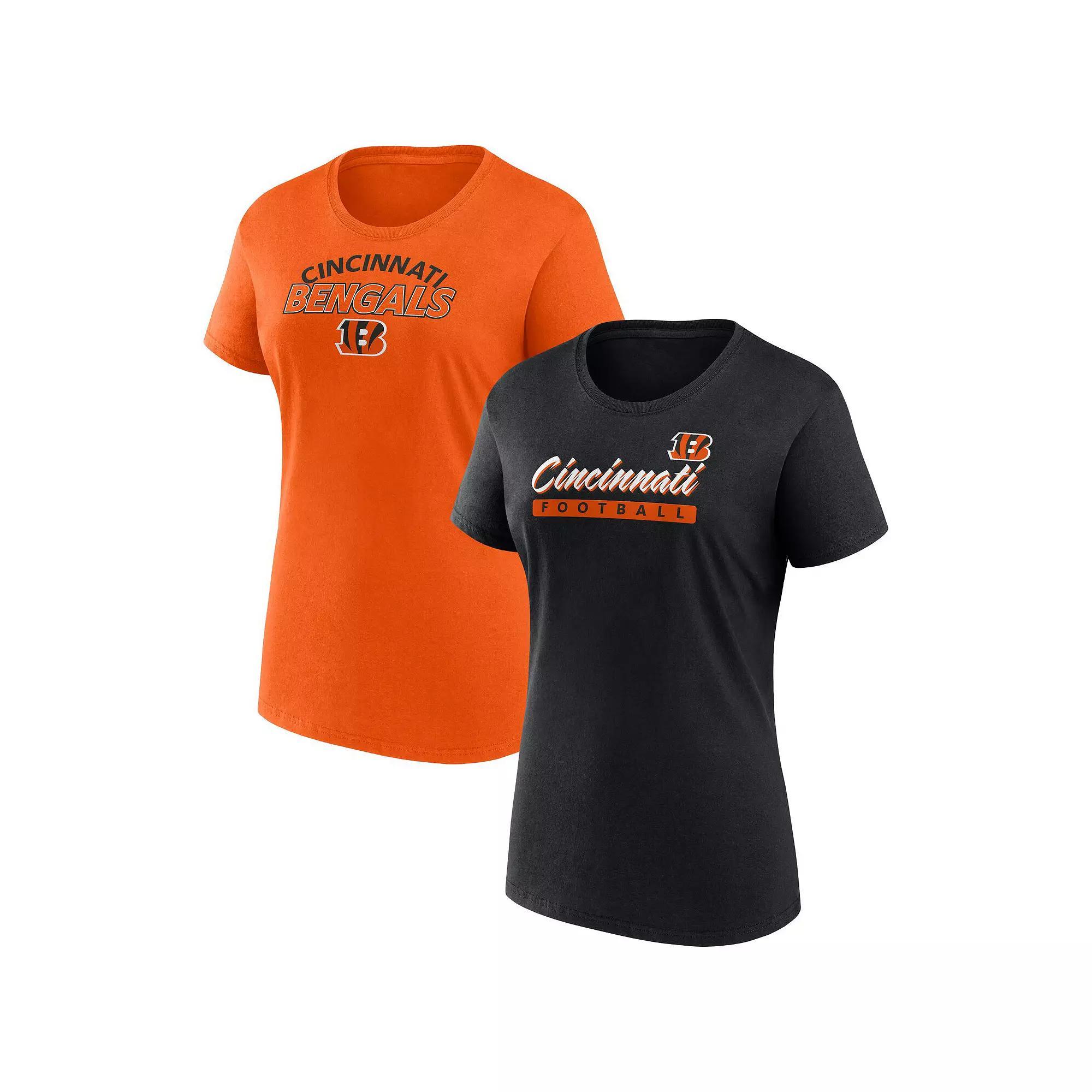 Women's Fanatics Branded Cincinnati Bengals Risk T-Shirt Combo Pack, Size: XL, Black Product Image