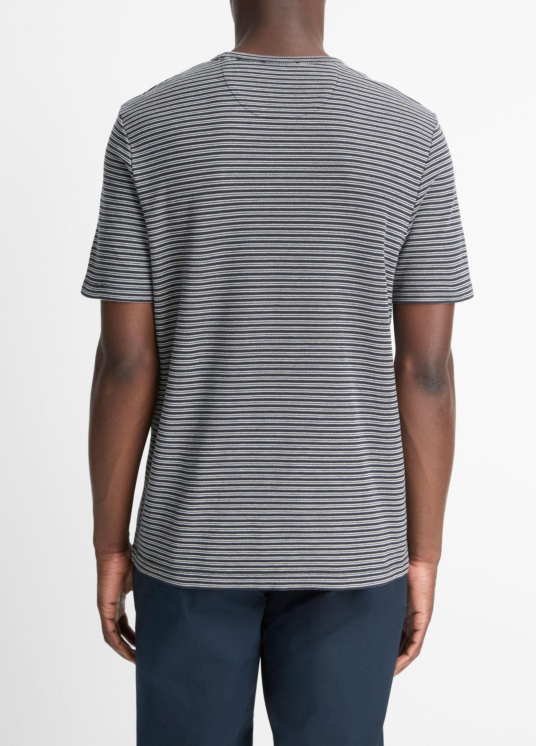 Striped Pima Cotton Piqué T-Shirt Product Image