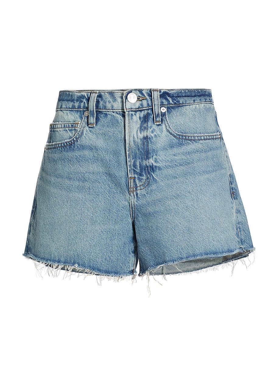 Womens Le Brigette Frayed Denim Shorts Product Image