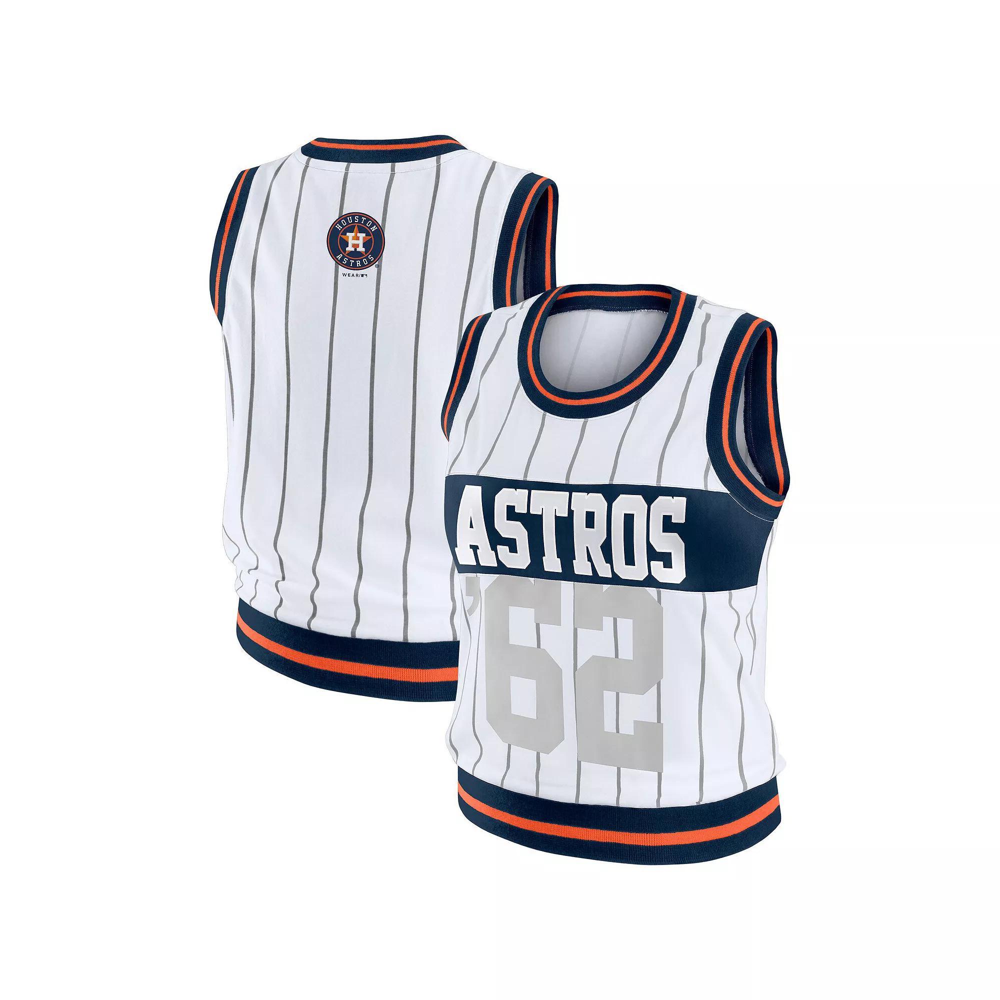 Women's WEAR by Erin Andrews White Houston Astros Sporty Tank Top,  Product Image