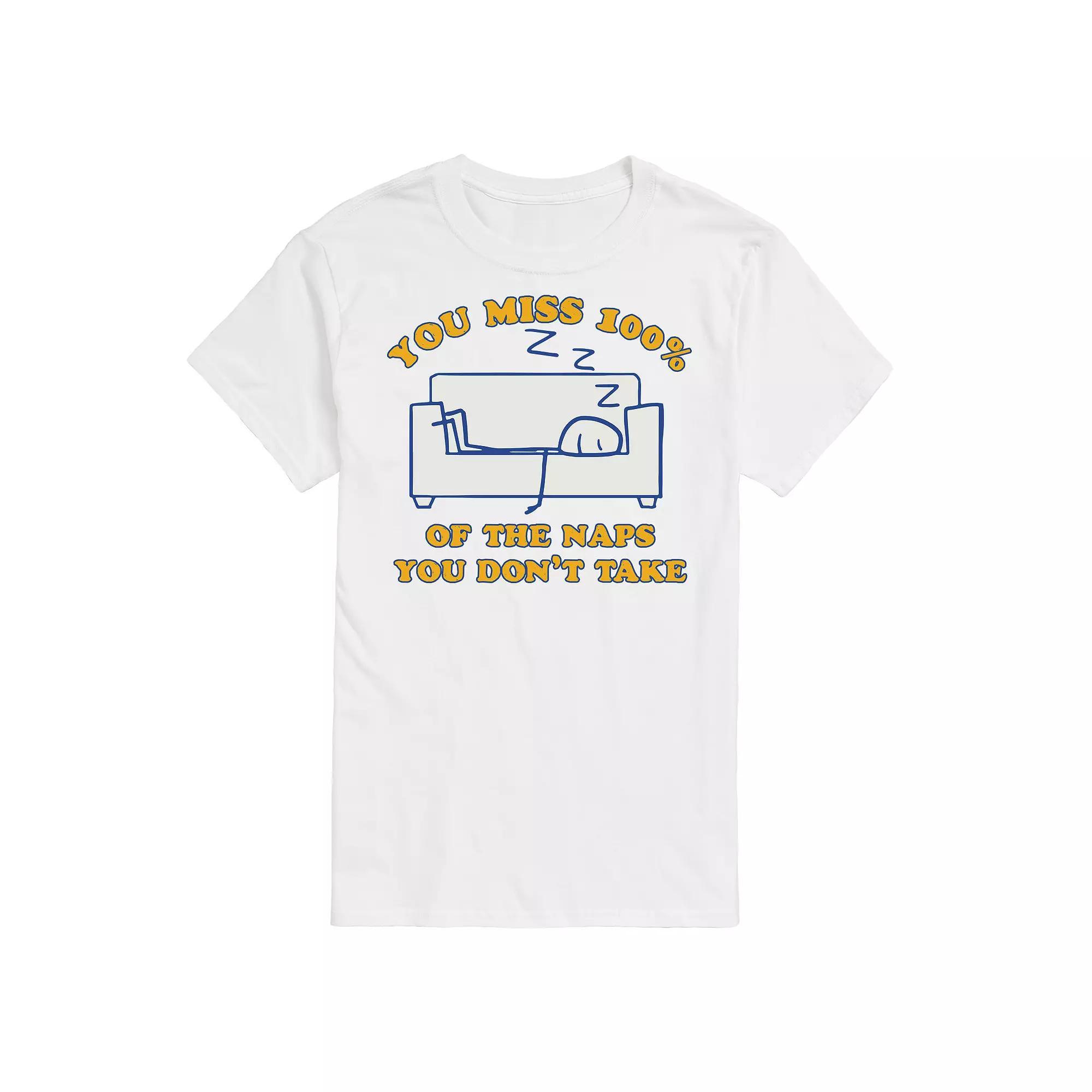 Big & Tall "You Miss 100 Naps" Graphic Tee, Men's,  Product Image