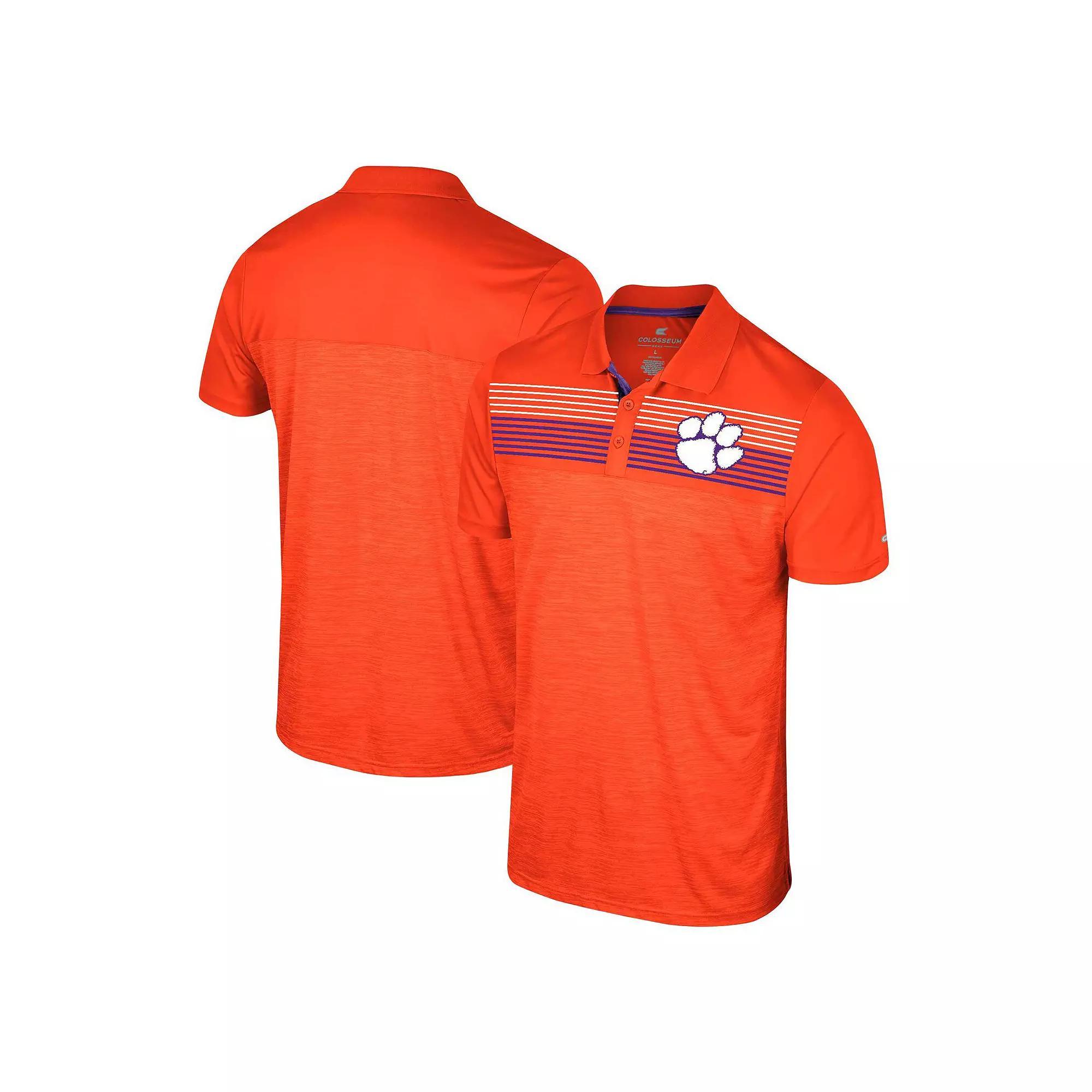 Men's Colosseum Orange Clemson Tigers Big & Tall Langmore Polo, Size: 4XB Product Image