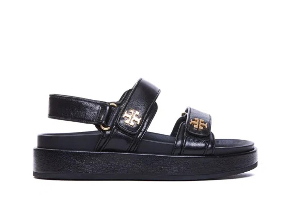 TORY BURCH Kira Leather Dual-band Sport Sandals In 001 Perfect Black Product Image