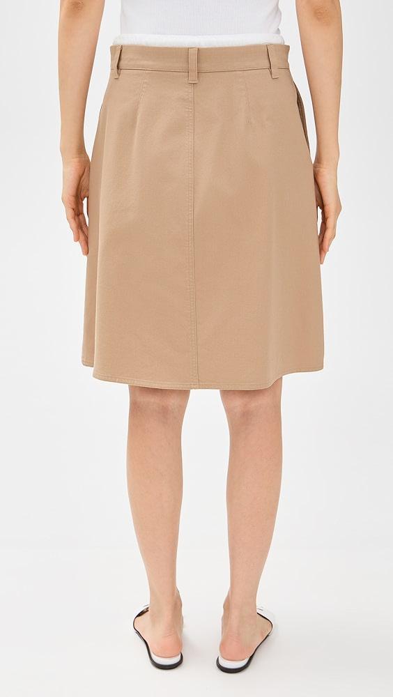Vince Mid Rise Double Waistband Skirt | Shopbop Product Image