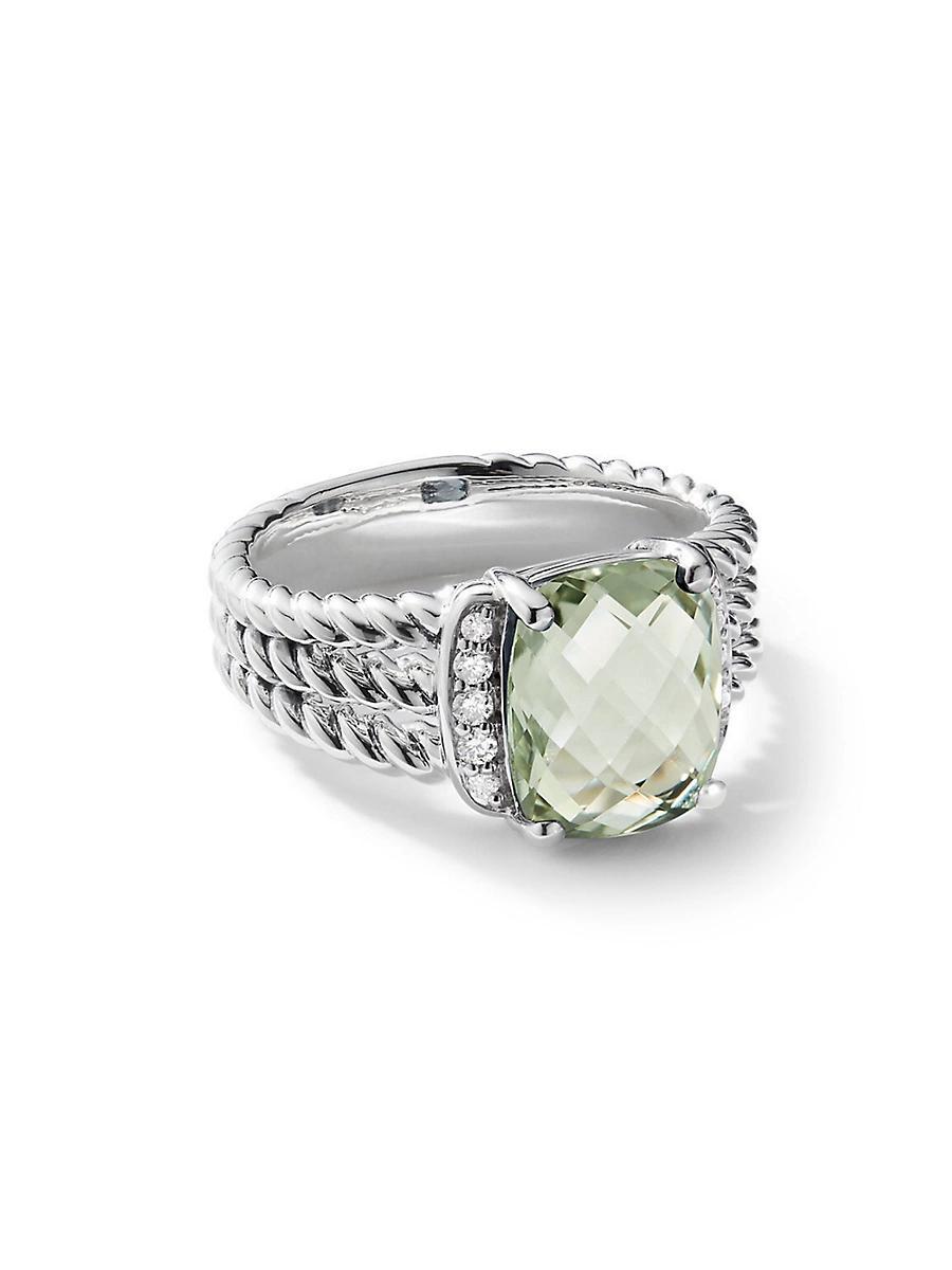 Womens Petite Wheaton Ring With Pav Diamonds Product Image