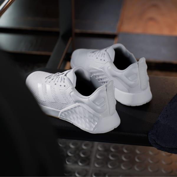 adidas Dropset 3 strength training shoes Cloud White 6 Womens Product Image