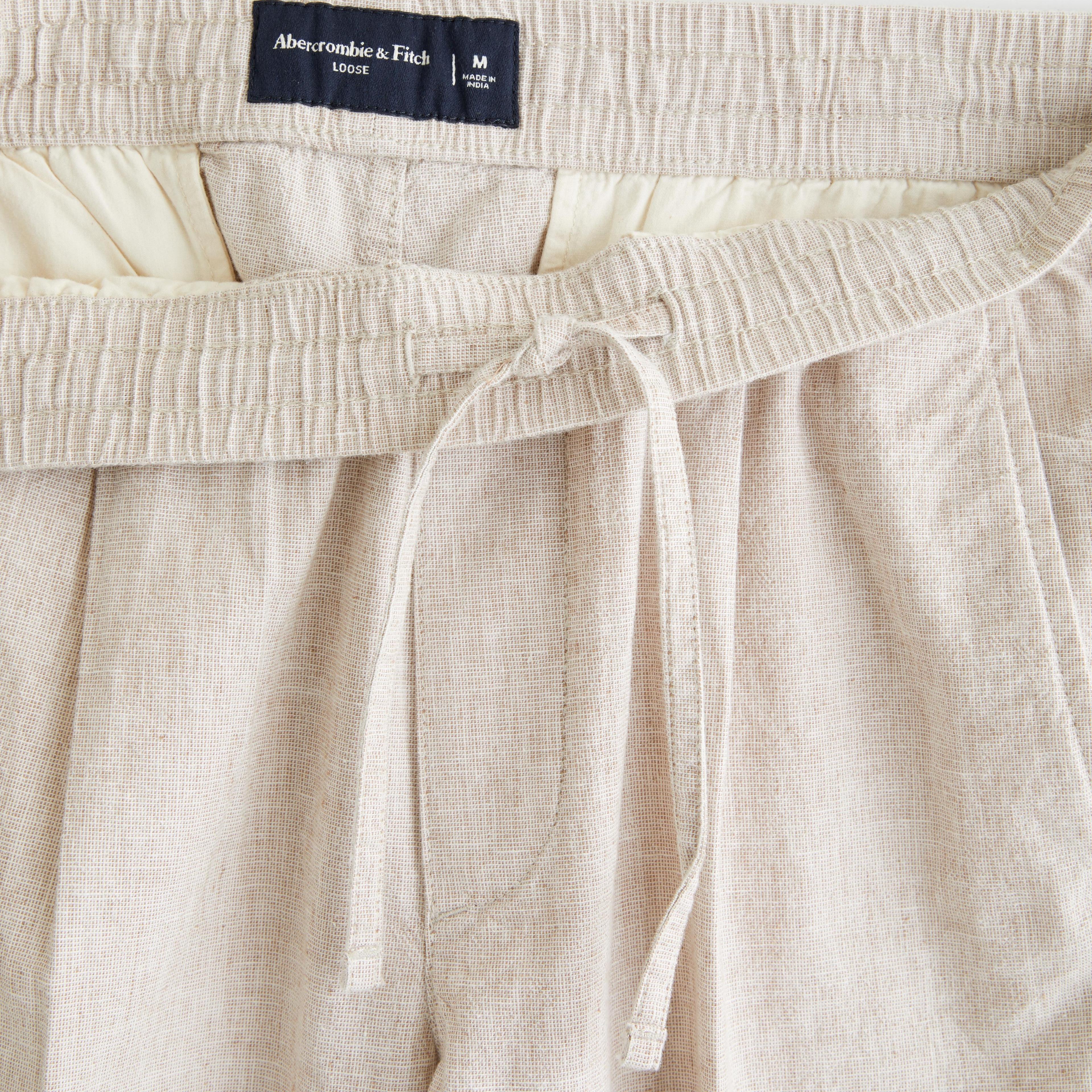 Linen-Blend Pull-On Pant Product Image