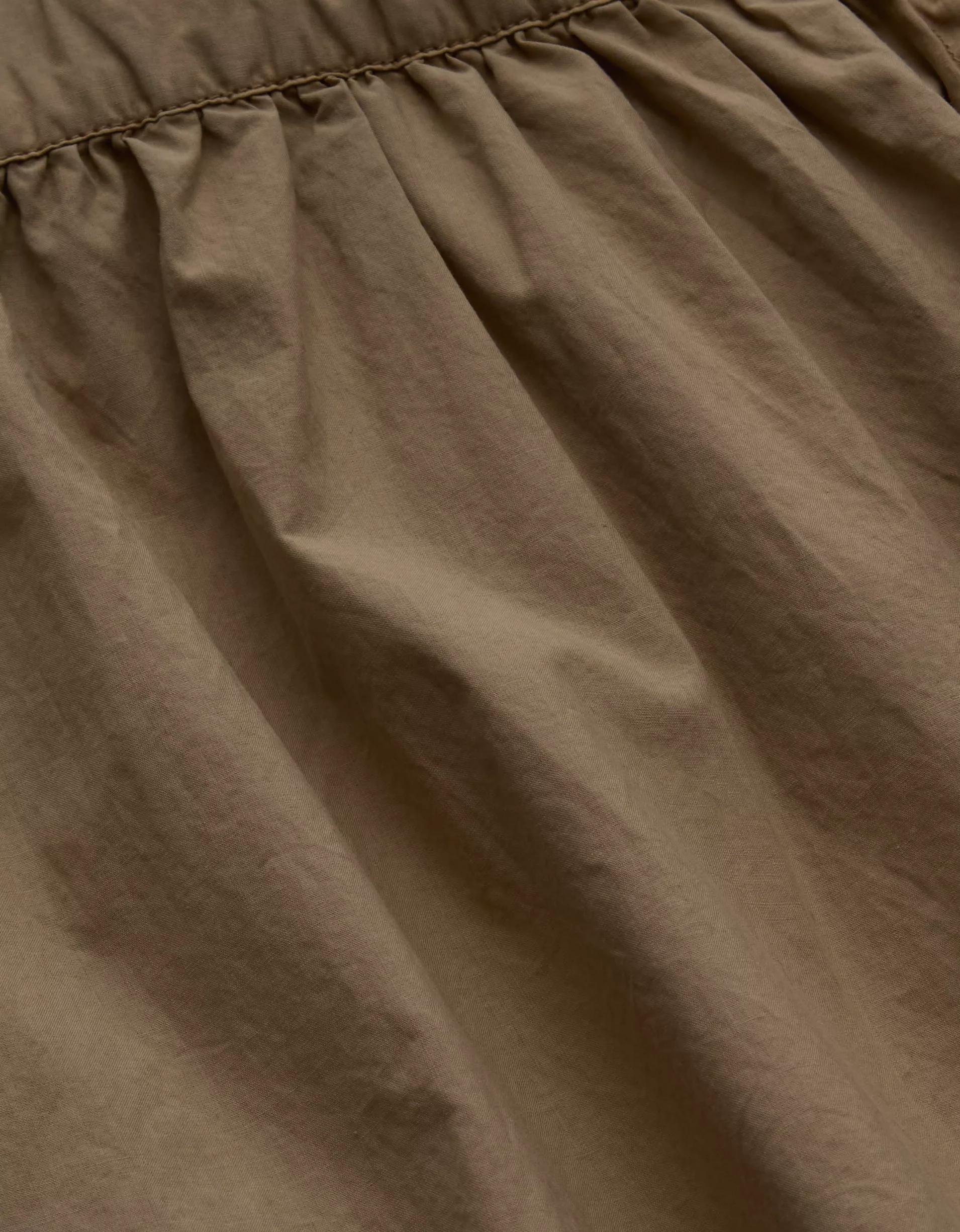 AE77 Premium Wide-Leg Cropped Poplin Jumpsuit Product Image