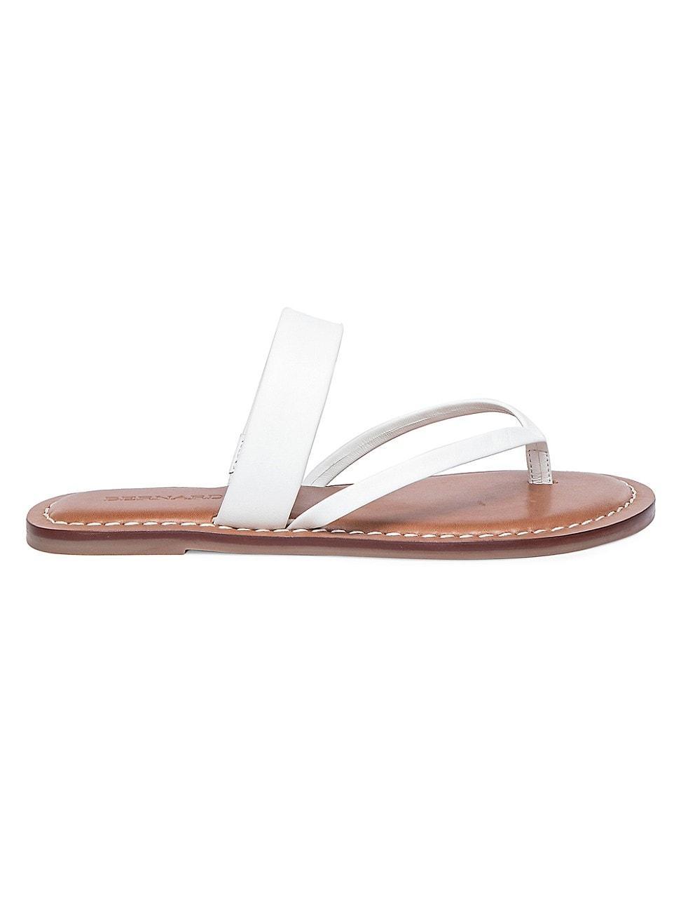 Womens Leia Metallic Leather Thong Sandals Product Image