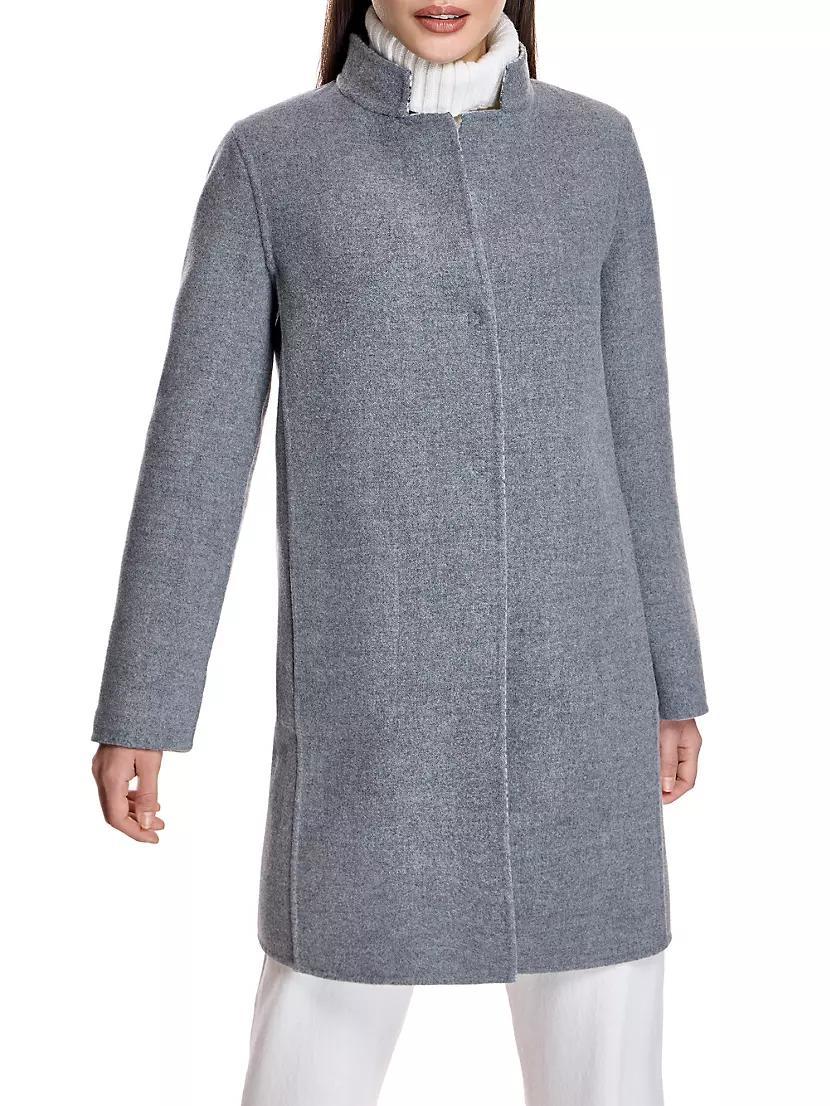 Reversible Microcheck Coat Product Image