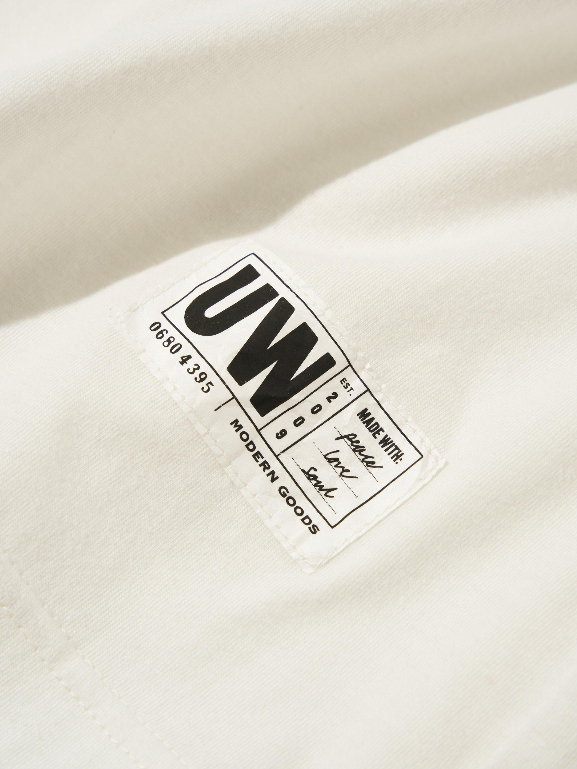 Ecru Single Jersey Loose Tee Product Image