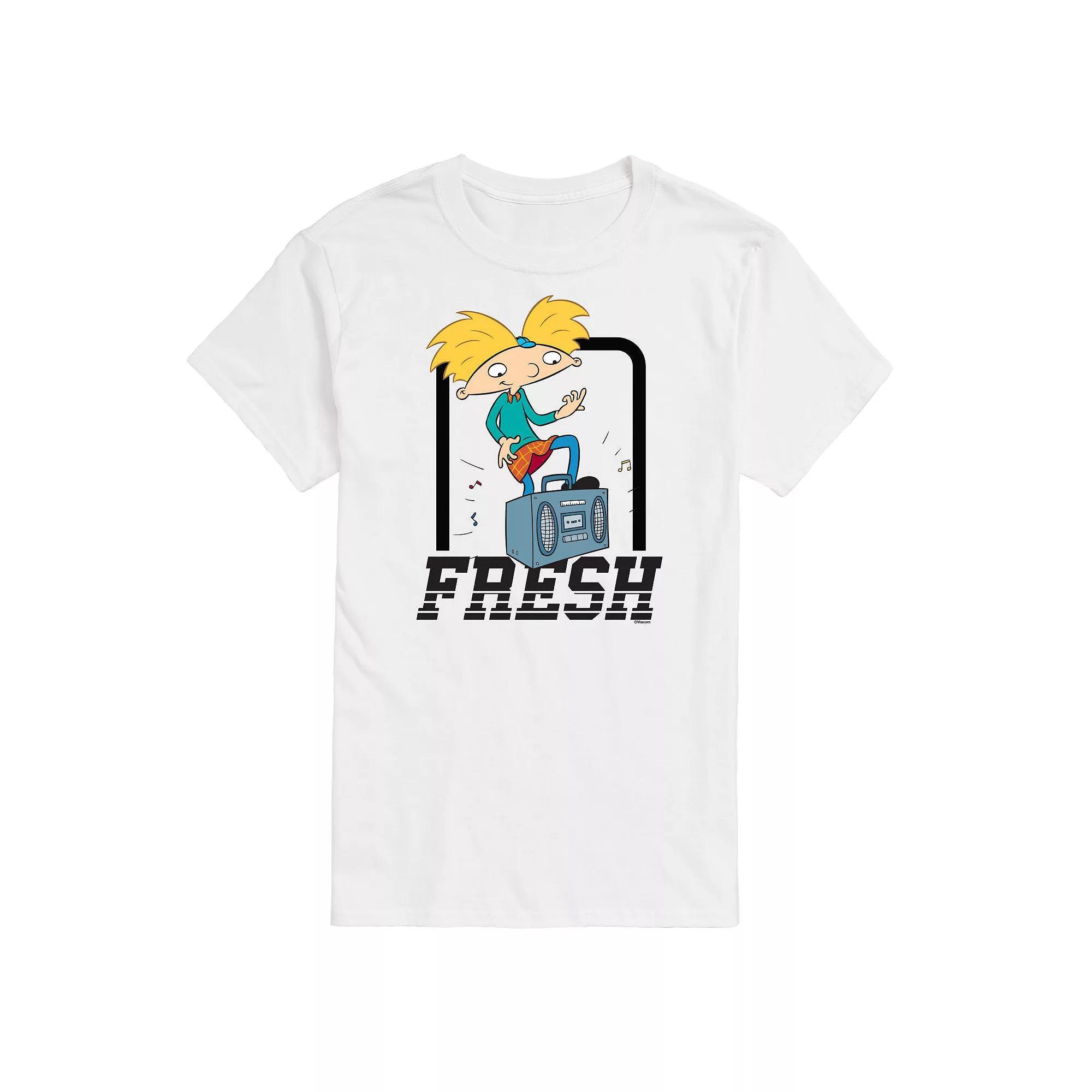 Big & Tall Hey Arnold! "Fresh" Boombox Graphic Tee, Men's,  Product Image