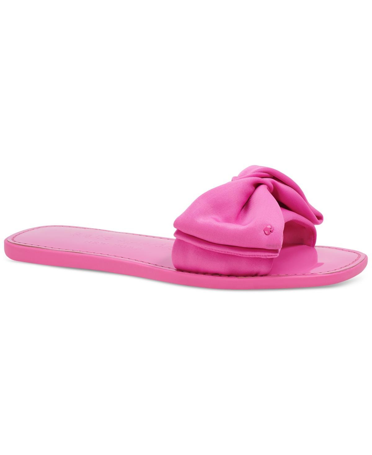 kate spade new york Bikini Fabric Bow Slides Product Image