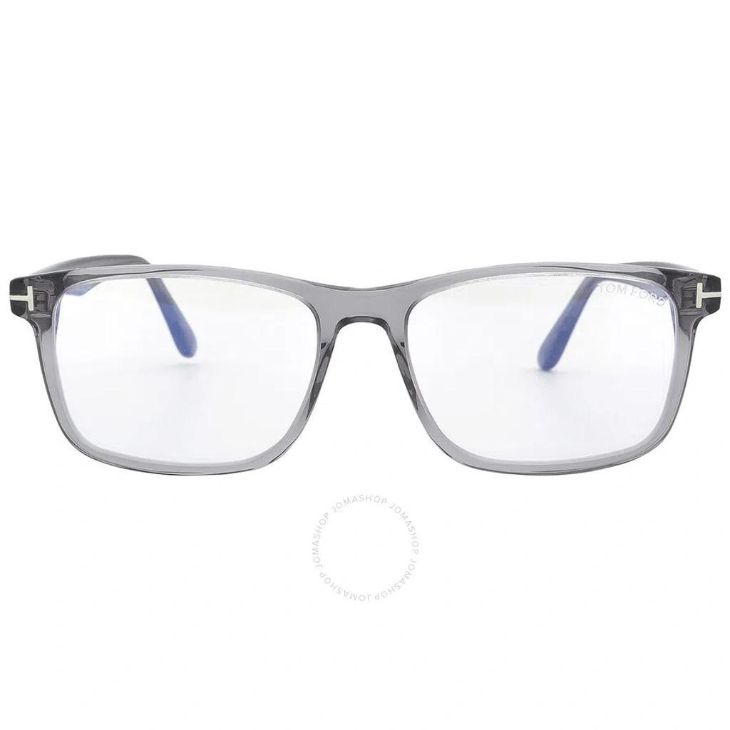 Men's Square Blue Light Glasses, 55mm In Blue / Grey Product Image