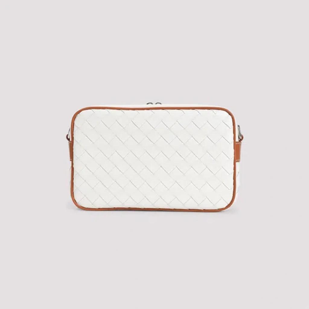 BOTTEGA VENETA Men Small Camera Bag Avenue In White Product Image