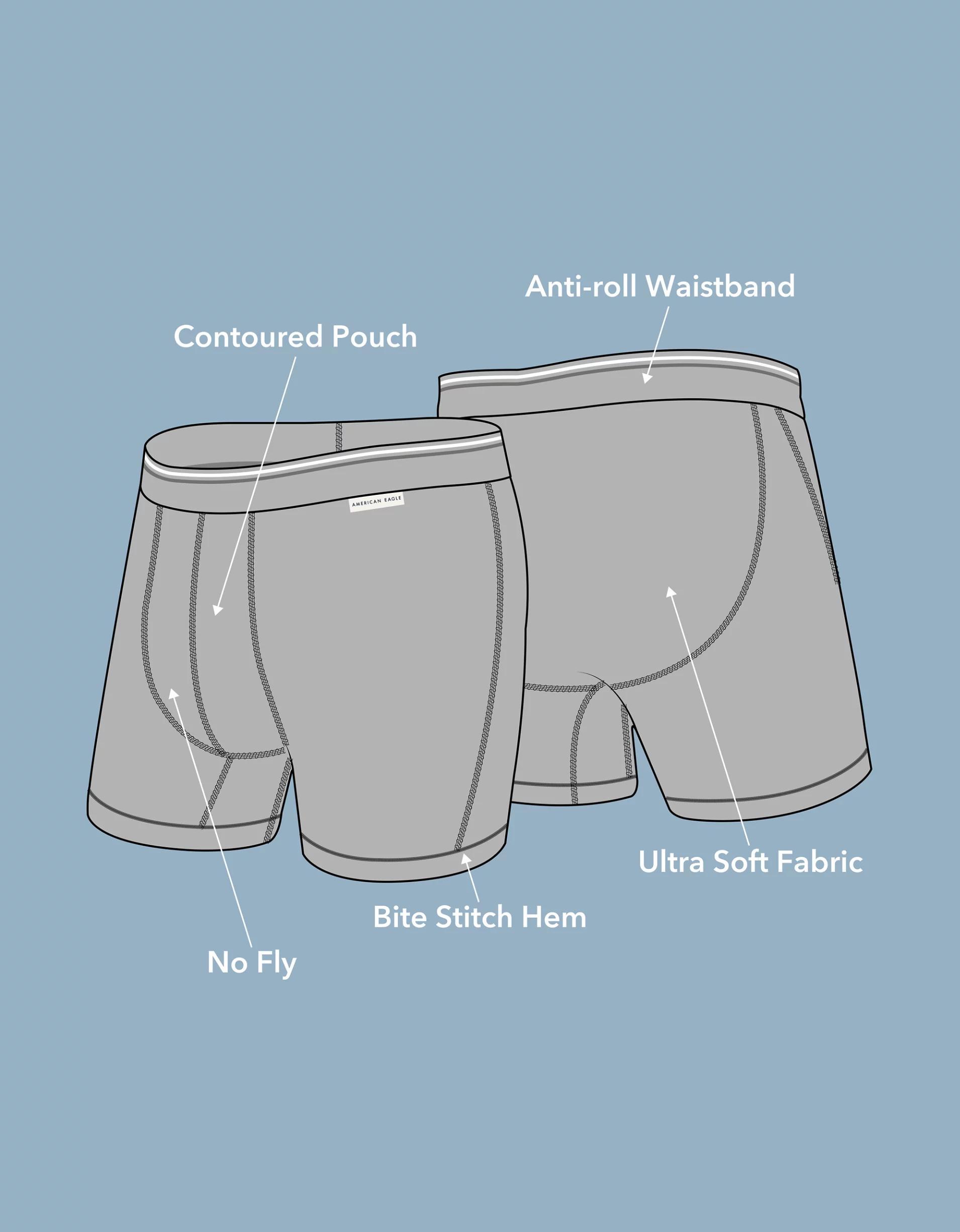 AEO Men's Tropical 6" Ultra Soft Boxer Brief Product Image