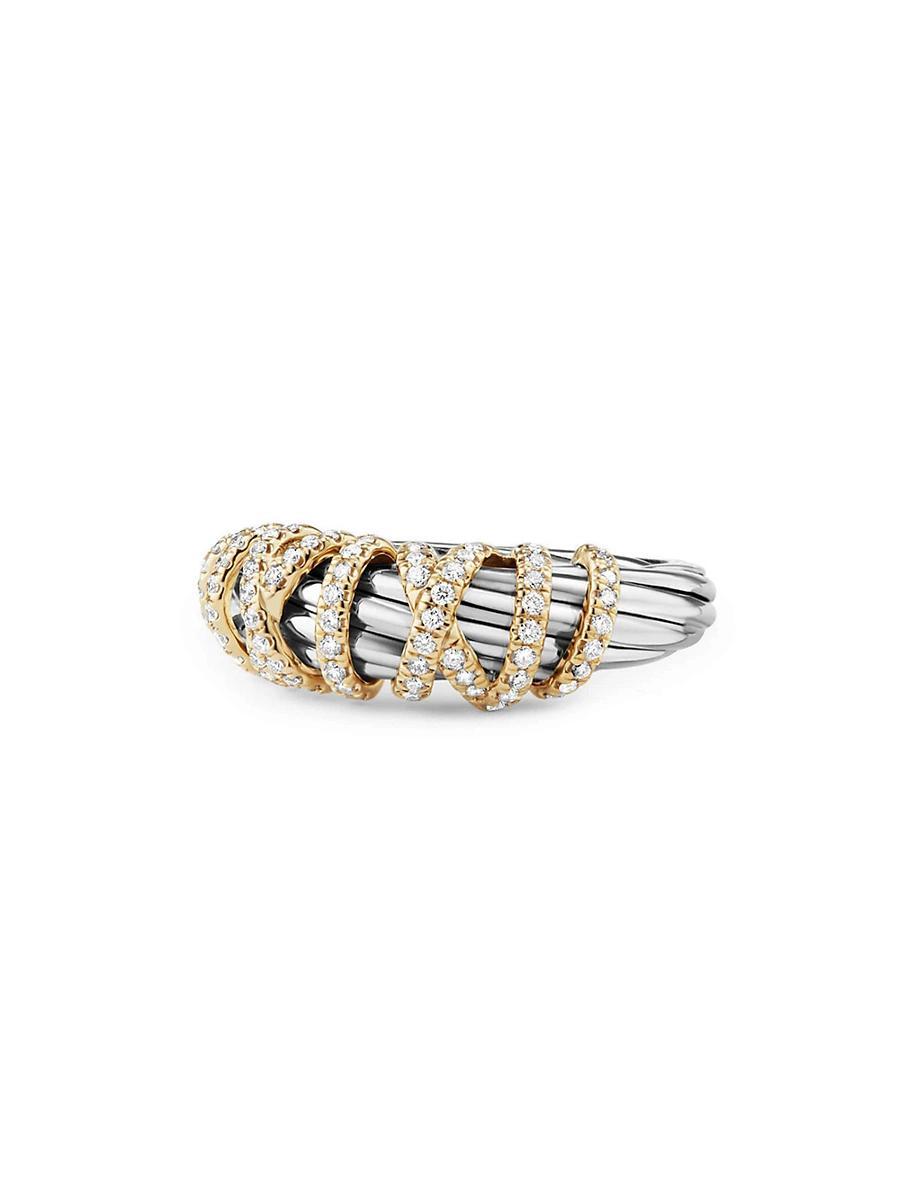 Womens Helena Ring with Diamonds and 18K Gold Product Image