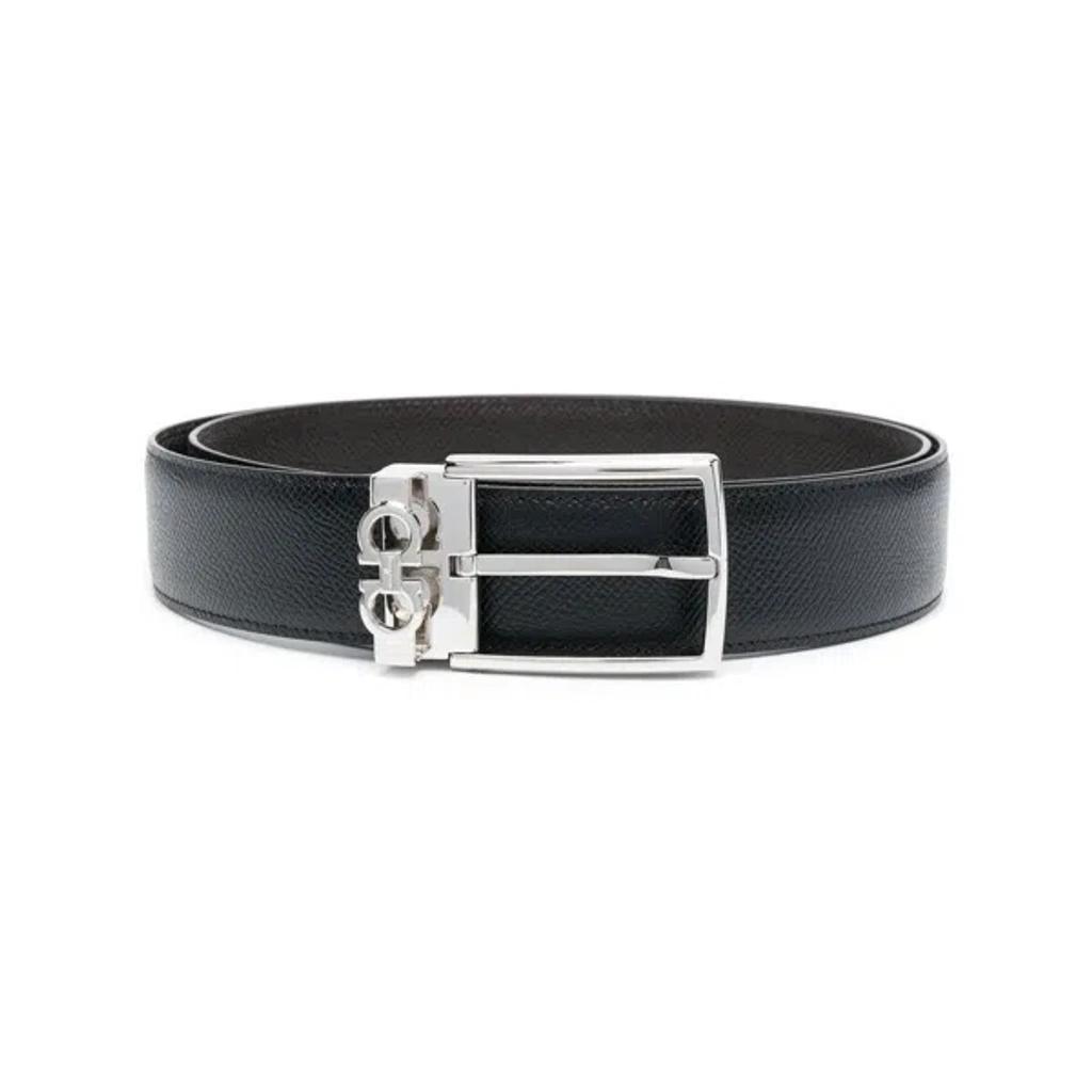 FERRAGAMO Logo Buckle Belt In Black Product Image