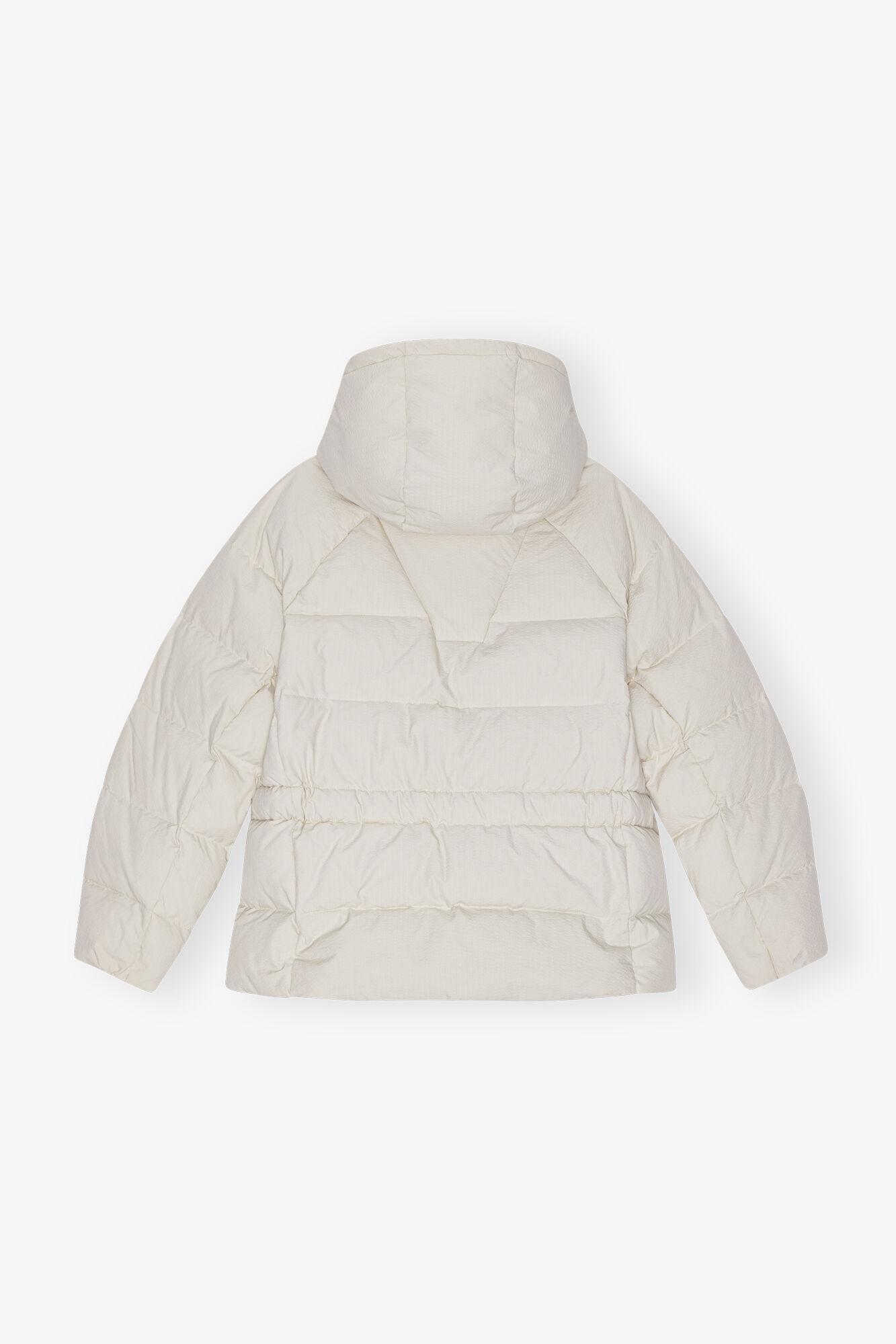 White Tech Oversized Puffer Jacket Product Image