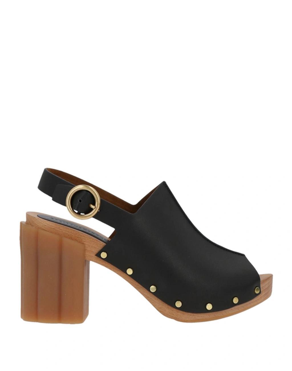 STELLA MCCARTNEY Daisy Faux Leather Platform Sandals In Black Product Image