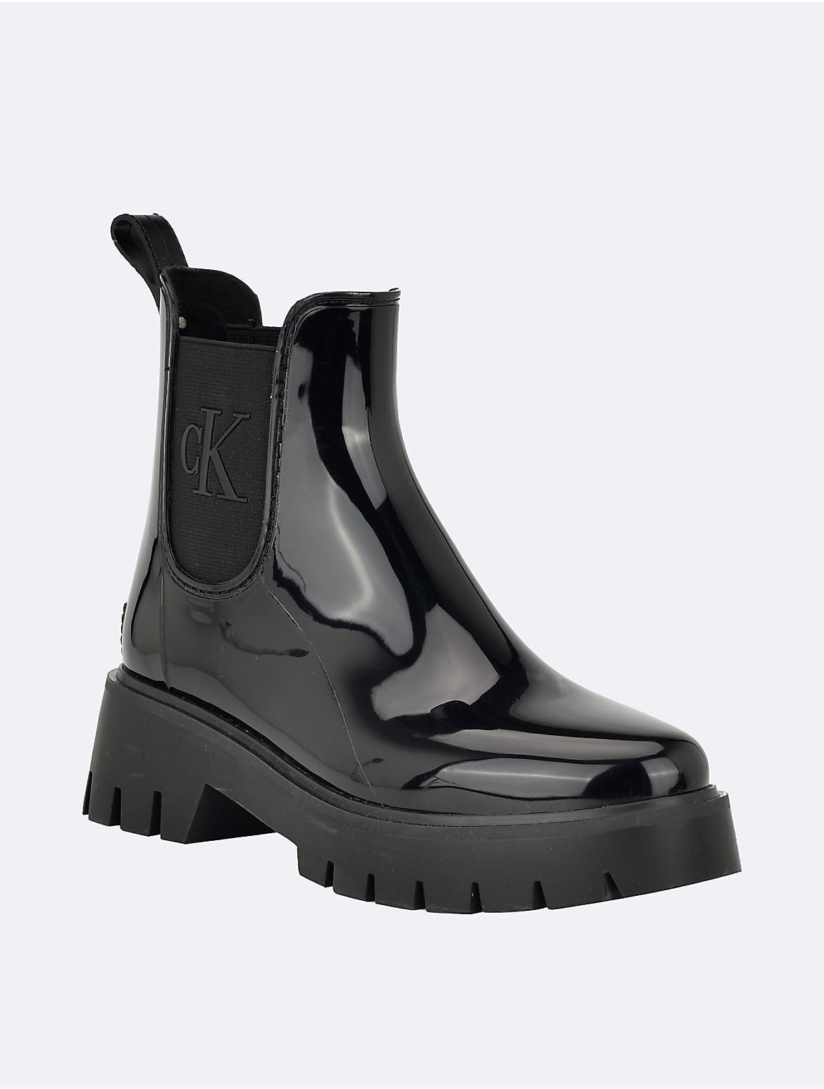 Calvin Klein Womens Wende Rain Boot - Black - 9 Product Image