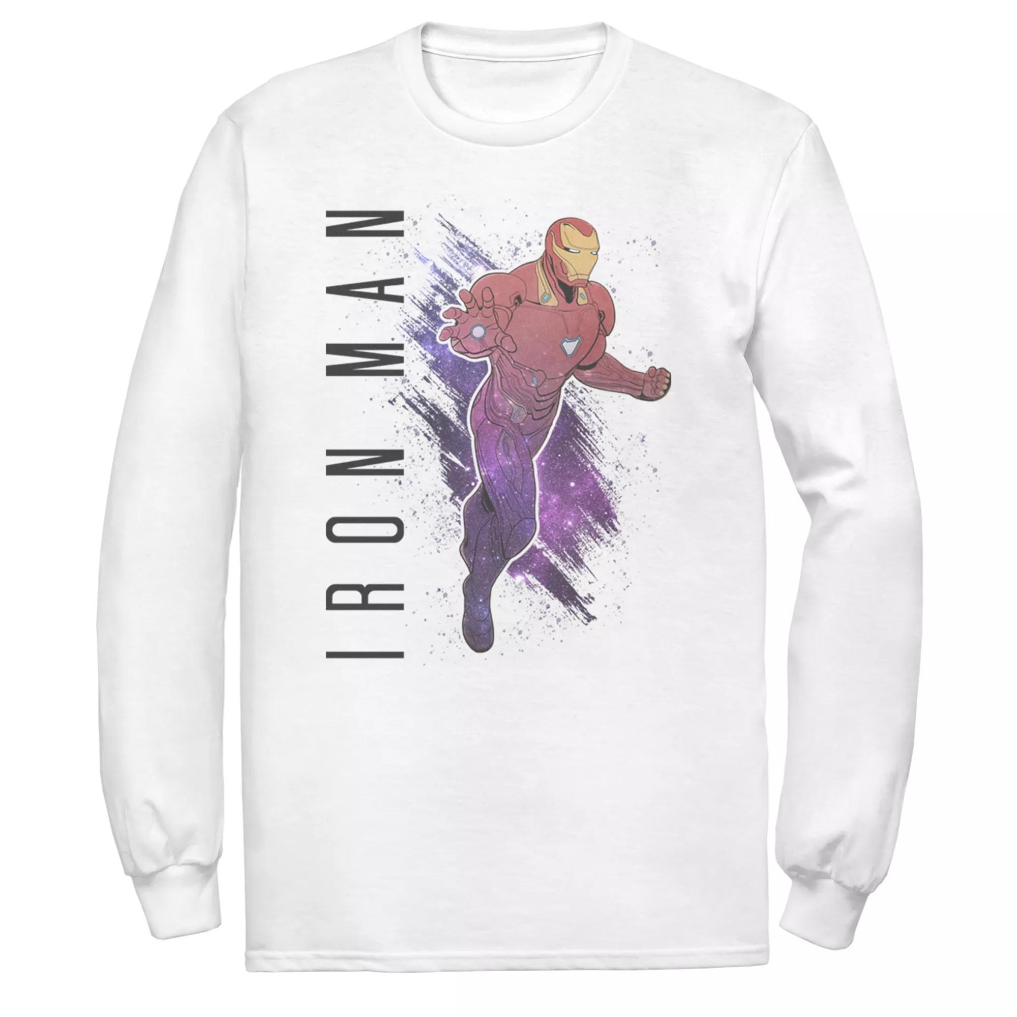 Men's Marvel Avengers Endgame Iron Man Galaxy Paint Tee,  Product Image