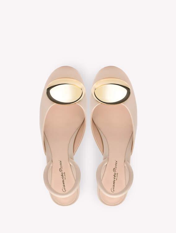 GIANVITO ROSSI Sphera 45mm Slingback Pumps In Neutrals Product Image