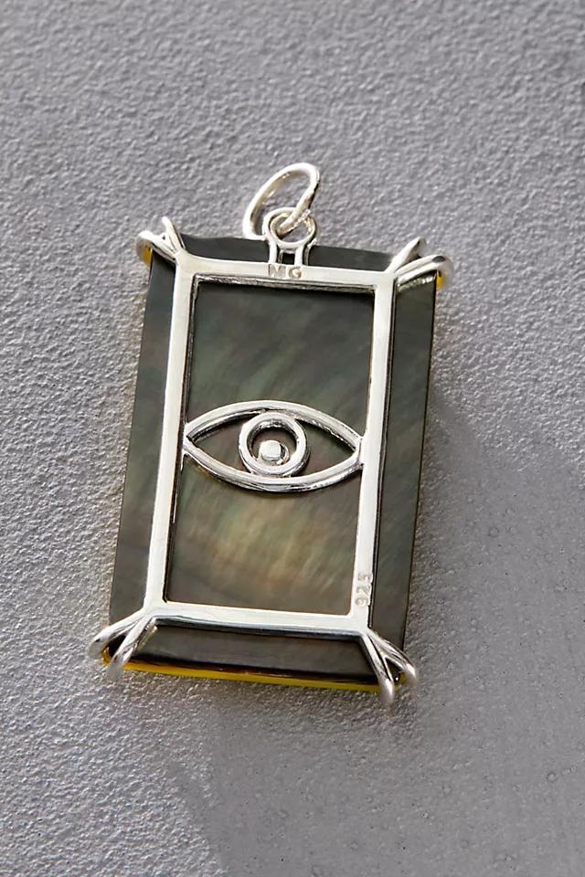 Maura Green Silver Moon Tarot Card Charm Product Image