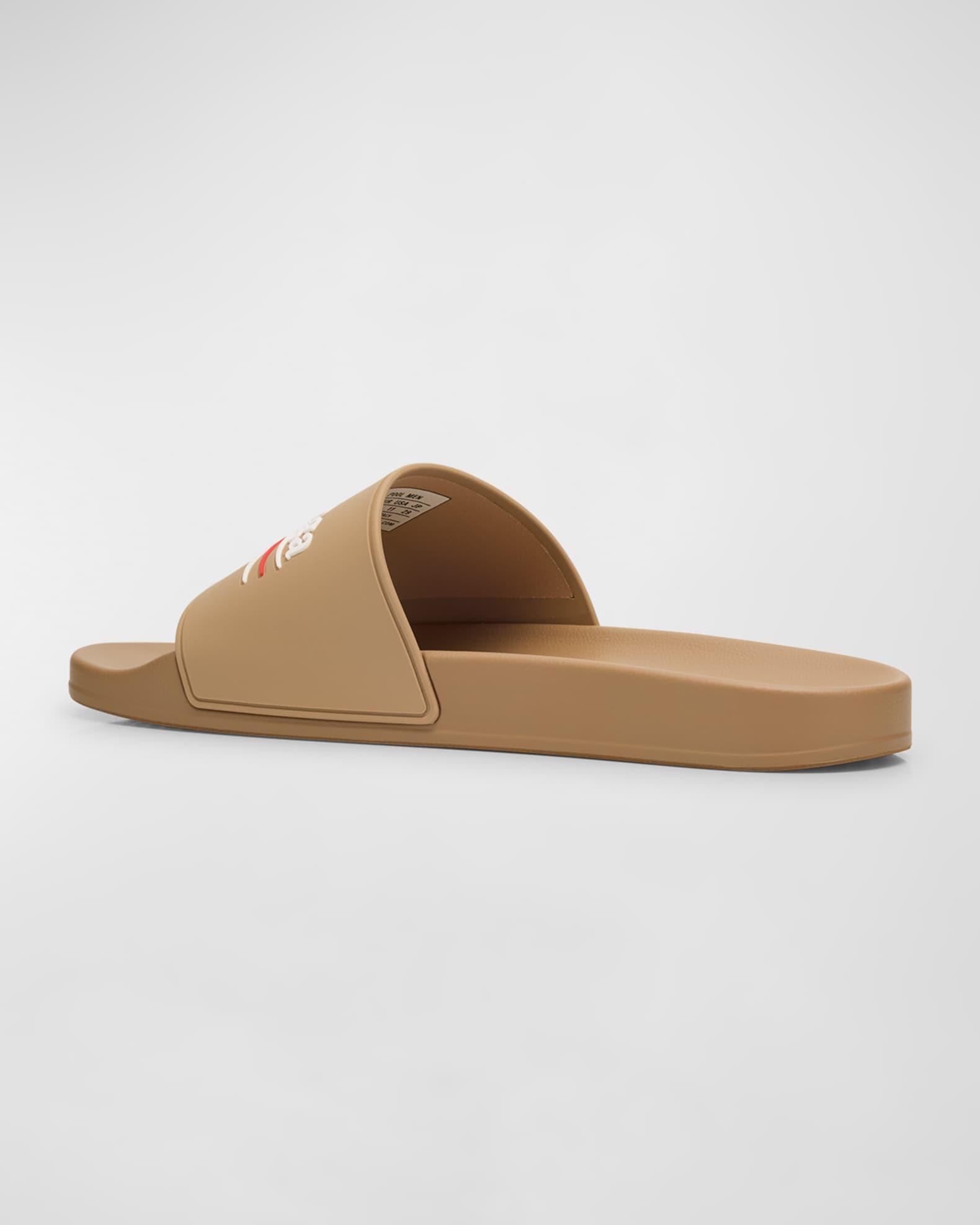 Men's Rubber Logo Pool Slides Product Image