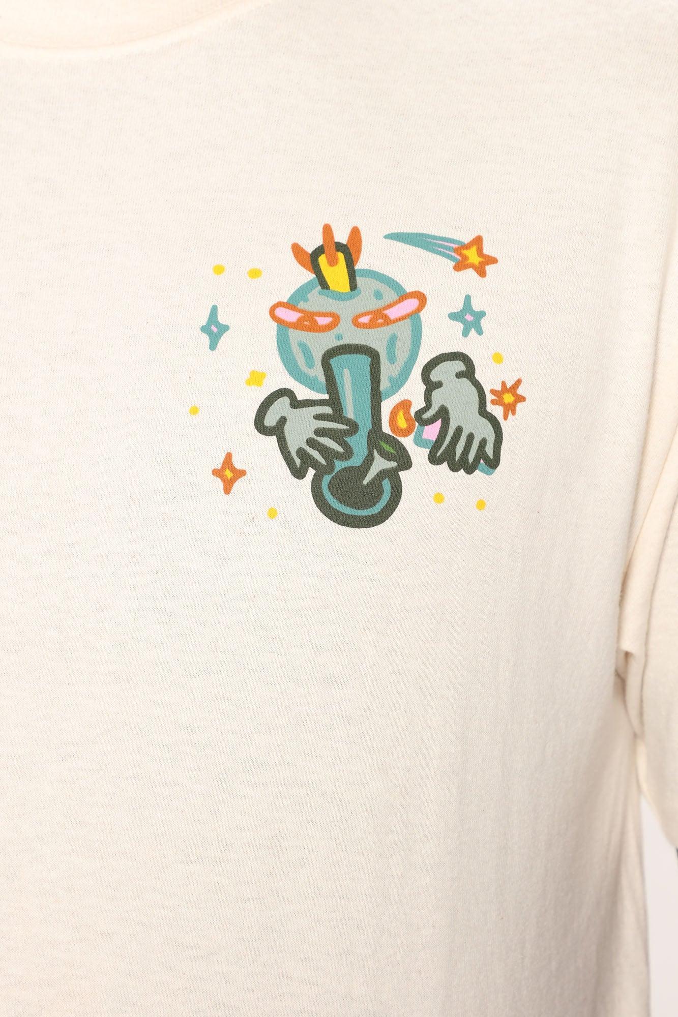 Global Smokin' Short Sleeve Tee - Cream Product Image