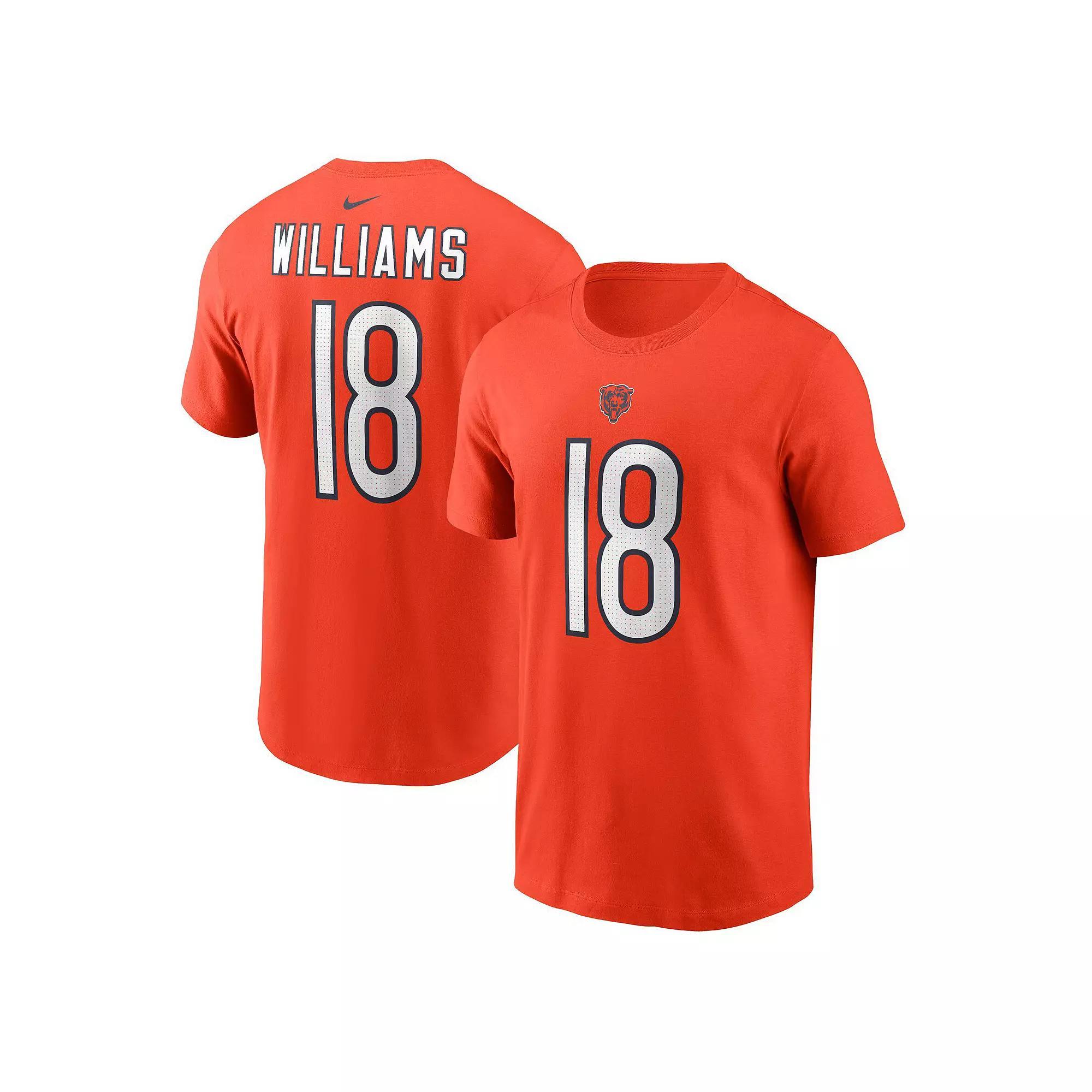 Men's Nike Caleb Williams Orange Chicago Bears 2024 NFL Draft First Round Pick Fuse Name & Number T-Shirt, Size: Medium Product Image
