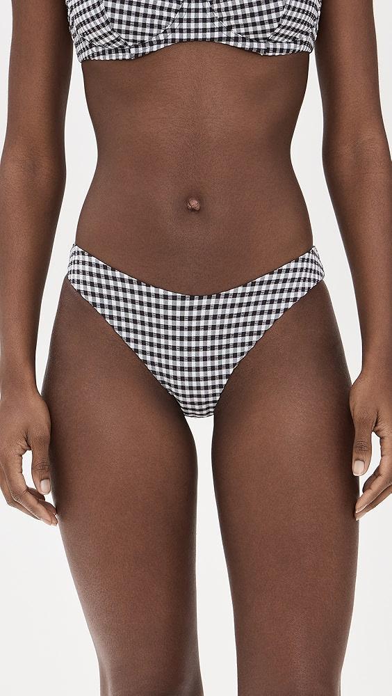 Frankies Bikinis Catalina Seersucker Gingham Bottoms | Shopbop Product Image