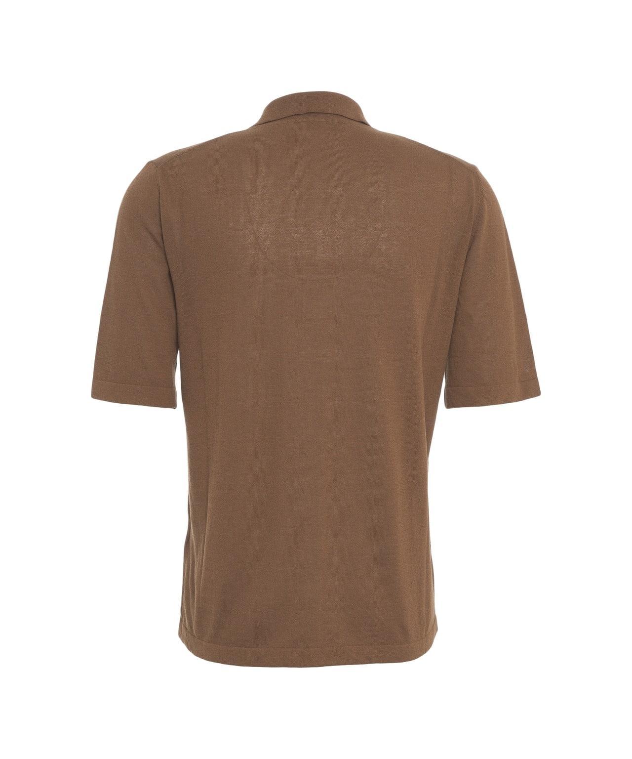 Knit polo shirt Product Image